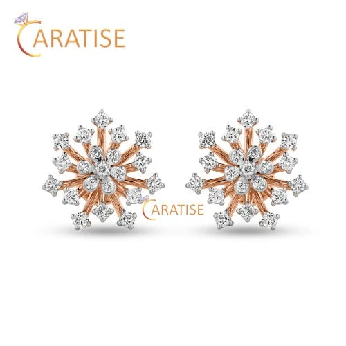 2.098 TDW Round Brilliant Cut Pendant & Earring Diamond 925 silver