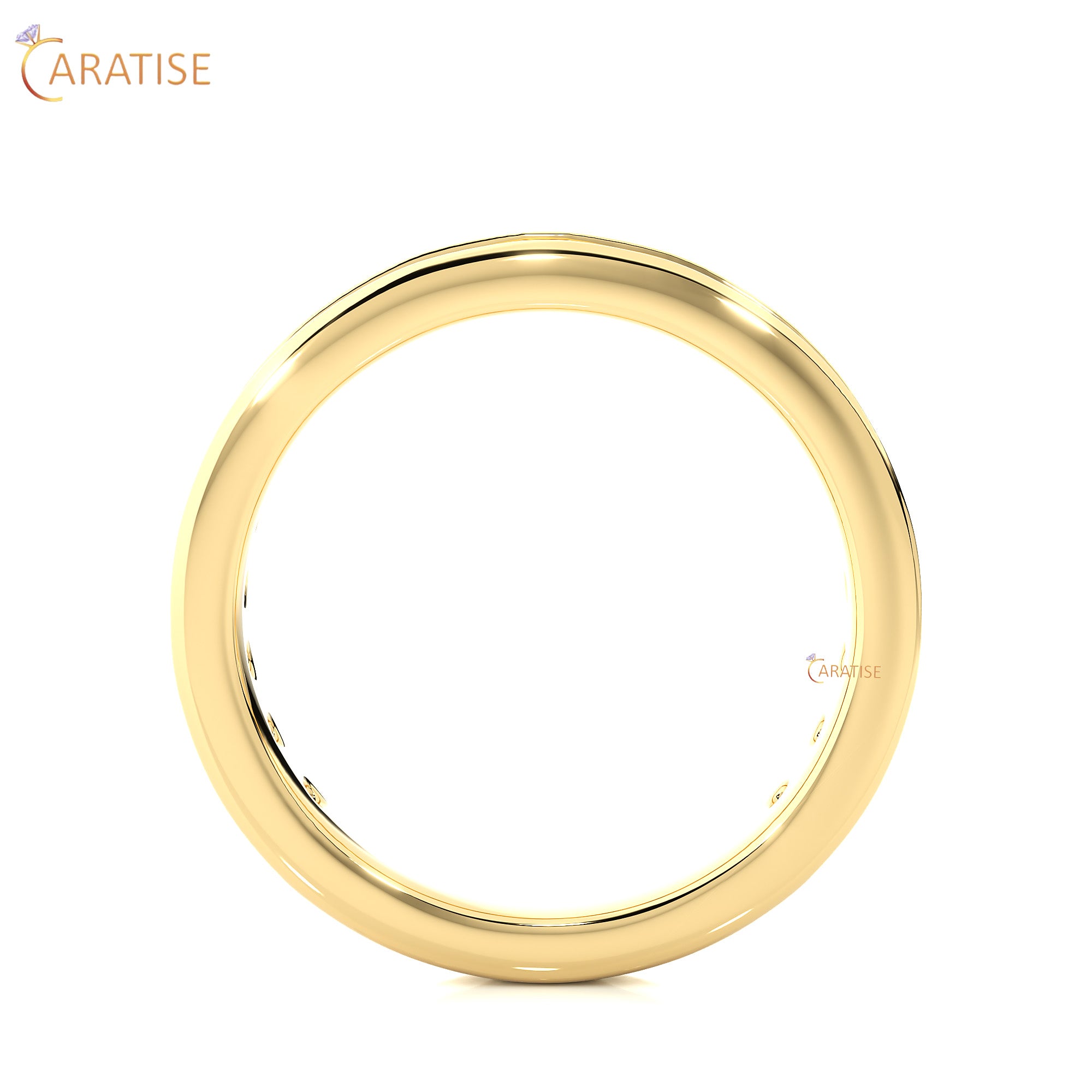 1.12 TDW Round Cut Moissanite Diamond Band Ring 925 Silver