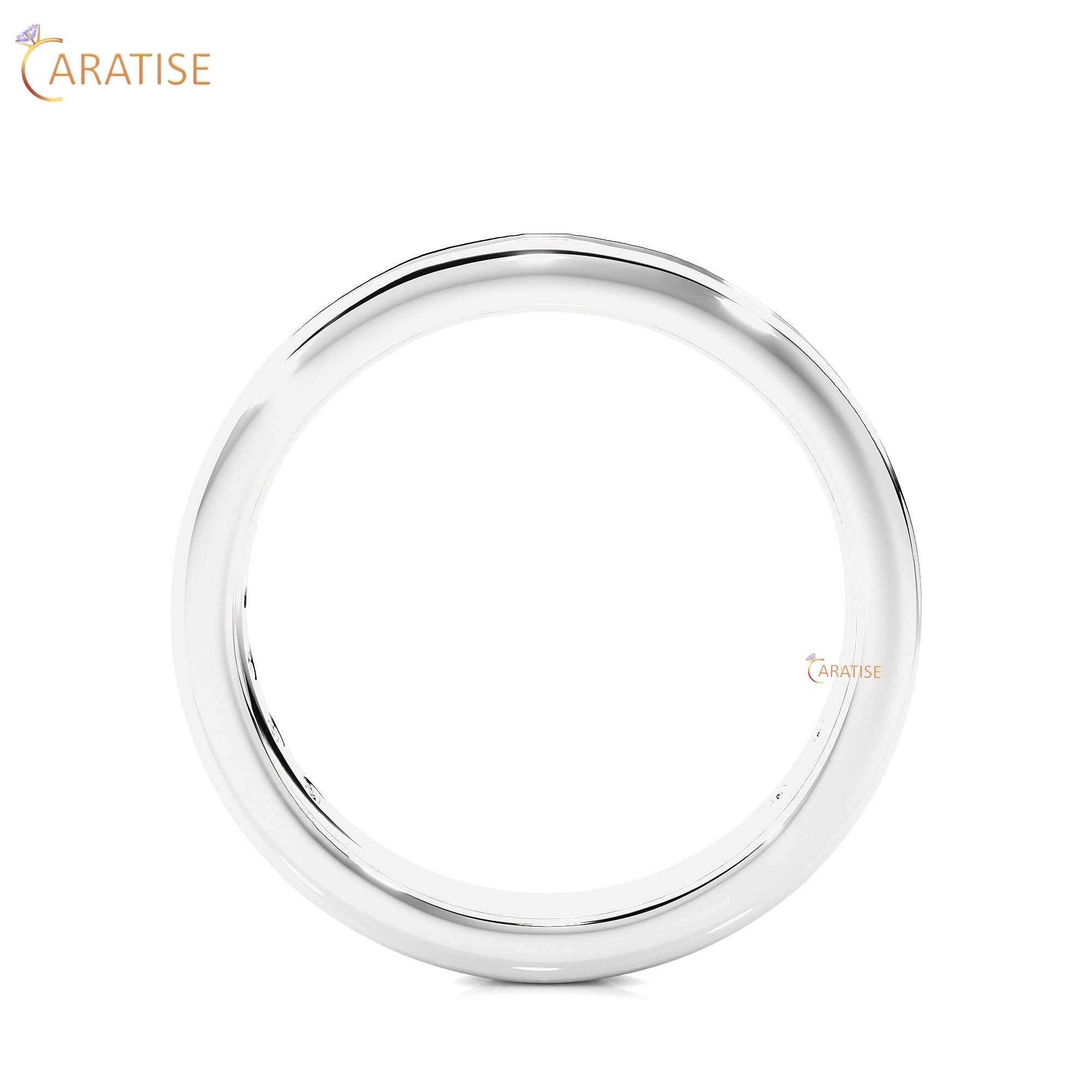 1.12 TDW Round Cut Moissanite Diamond Band Ring 925 Silver