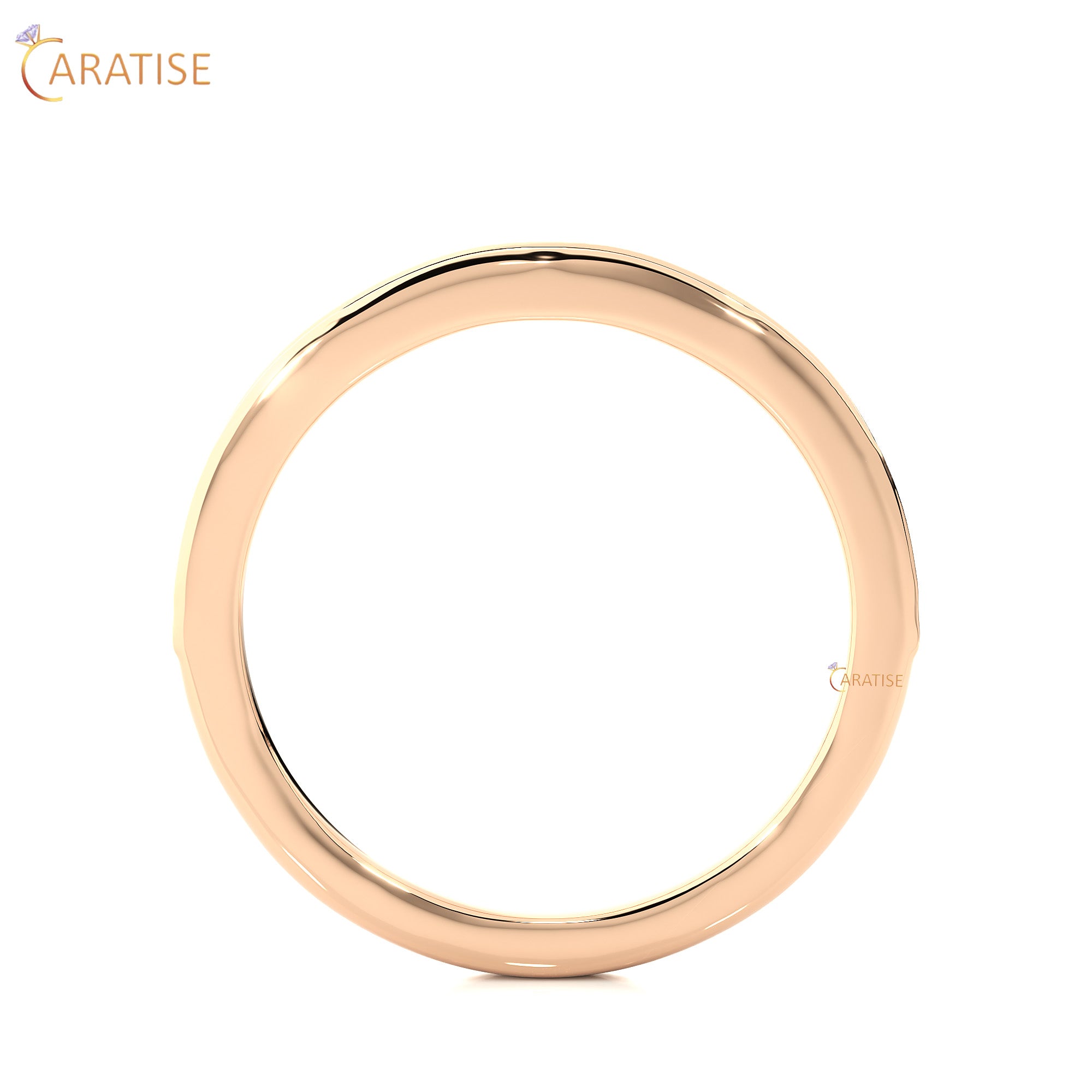 0.19 TDW Round Cut Moissanite Diamond Band Ring 925 Silver