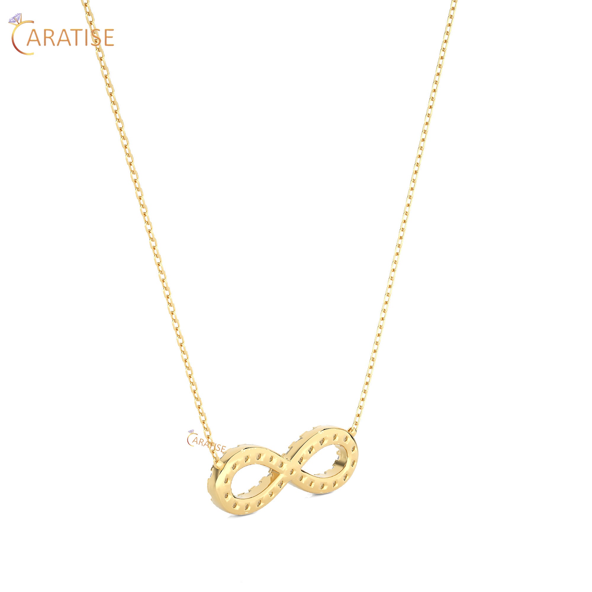 0.39 TDW Round Cut Moissanite Diamond Custom Pendant With Chain 925 Silver