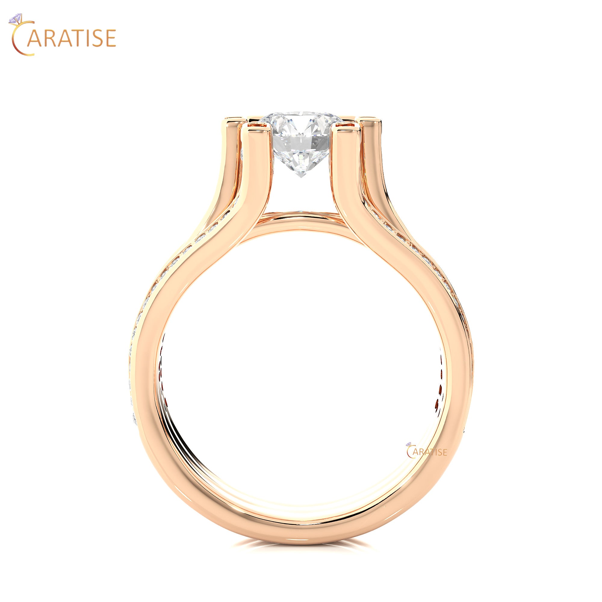 1.48 TDW Round Cut Moissanite Diamond Halo Ring 925 Silver