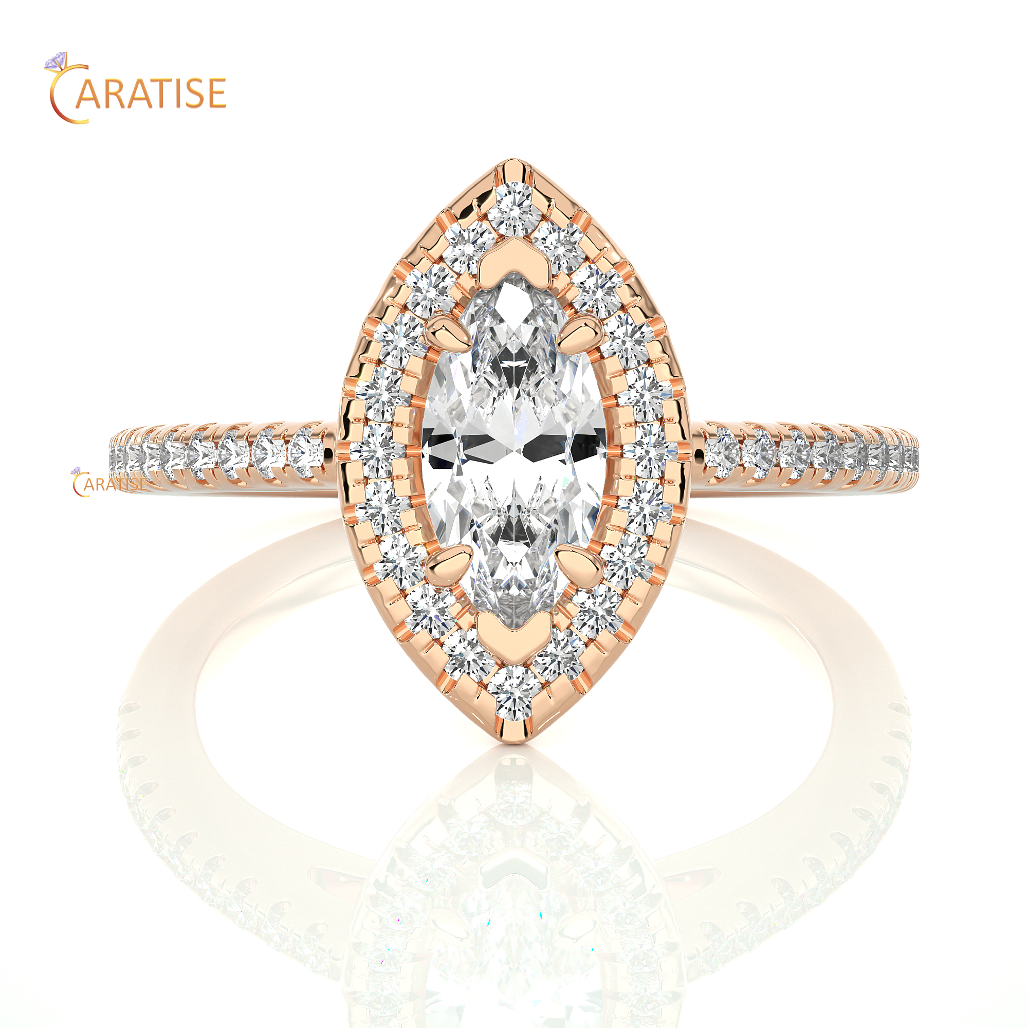 0.89 TDW Round Cut Halo Moissanite Diamond Ring 925 Silver