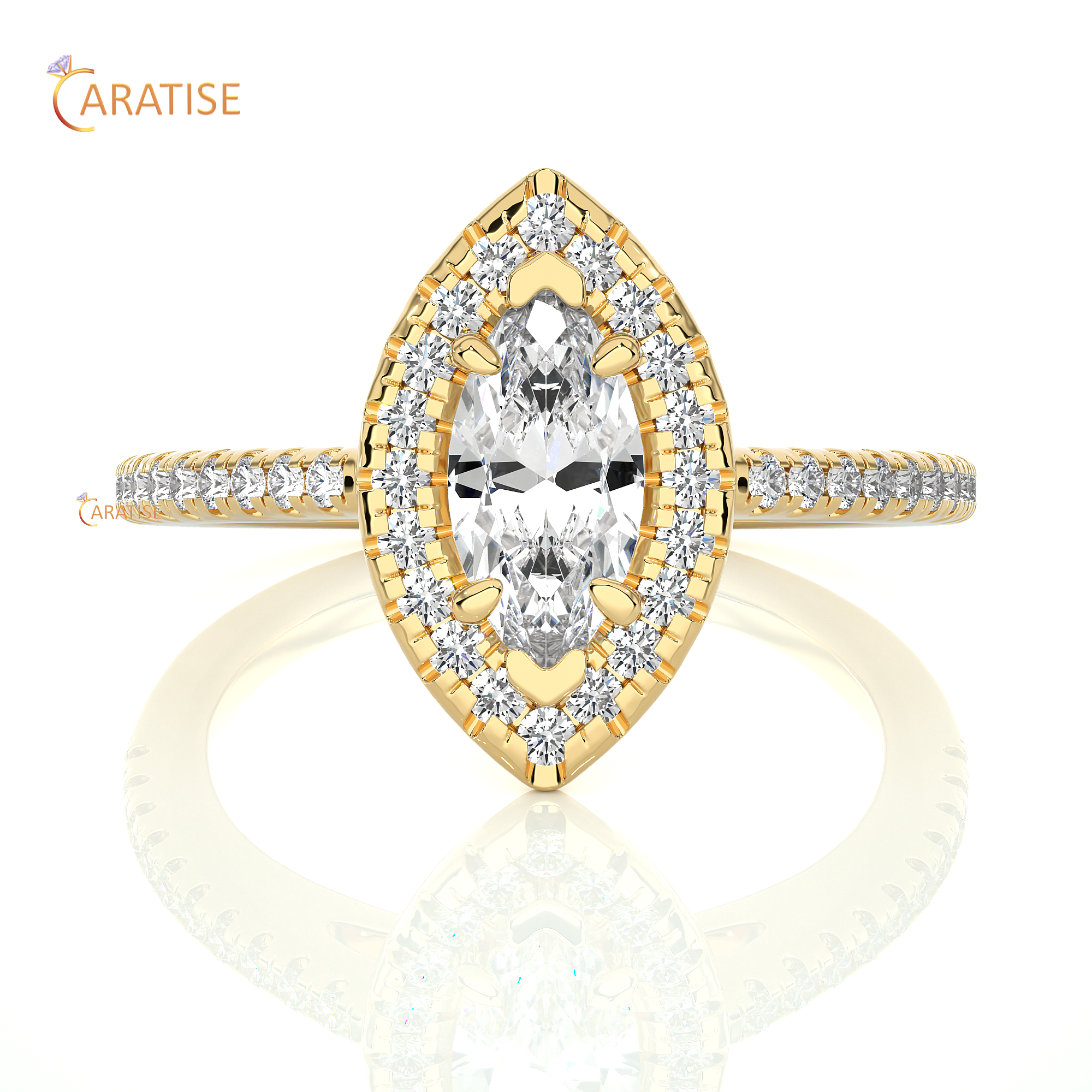 0.89 TDW Round Cut Halo Moissanite Diamond Ring 925 Silver