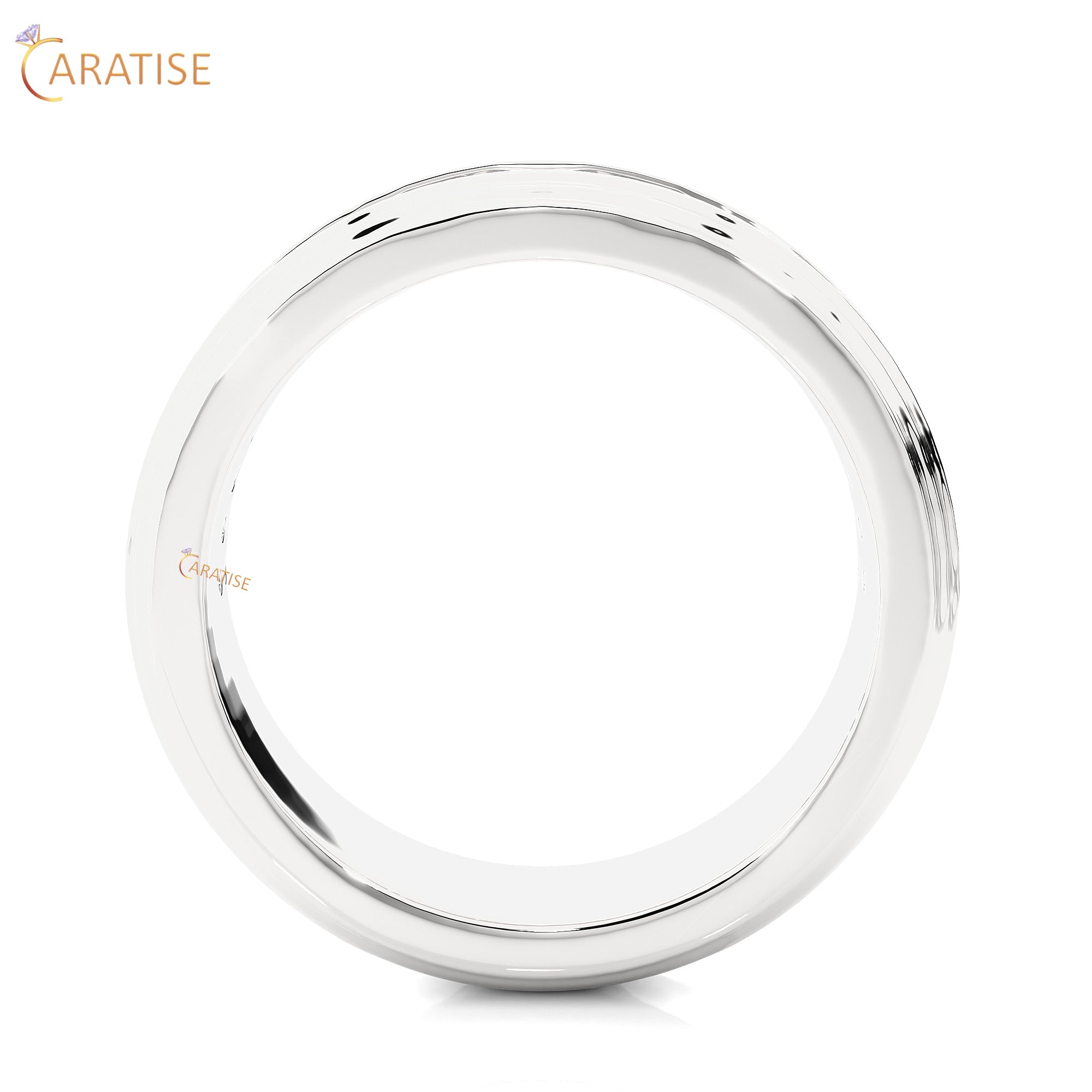 1.03 TDW Round Cut Mossiante Diamond Men's Band Ring 925 Silver