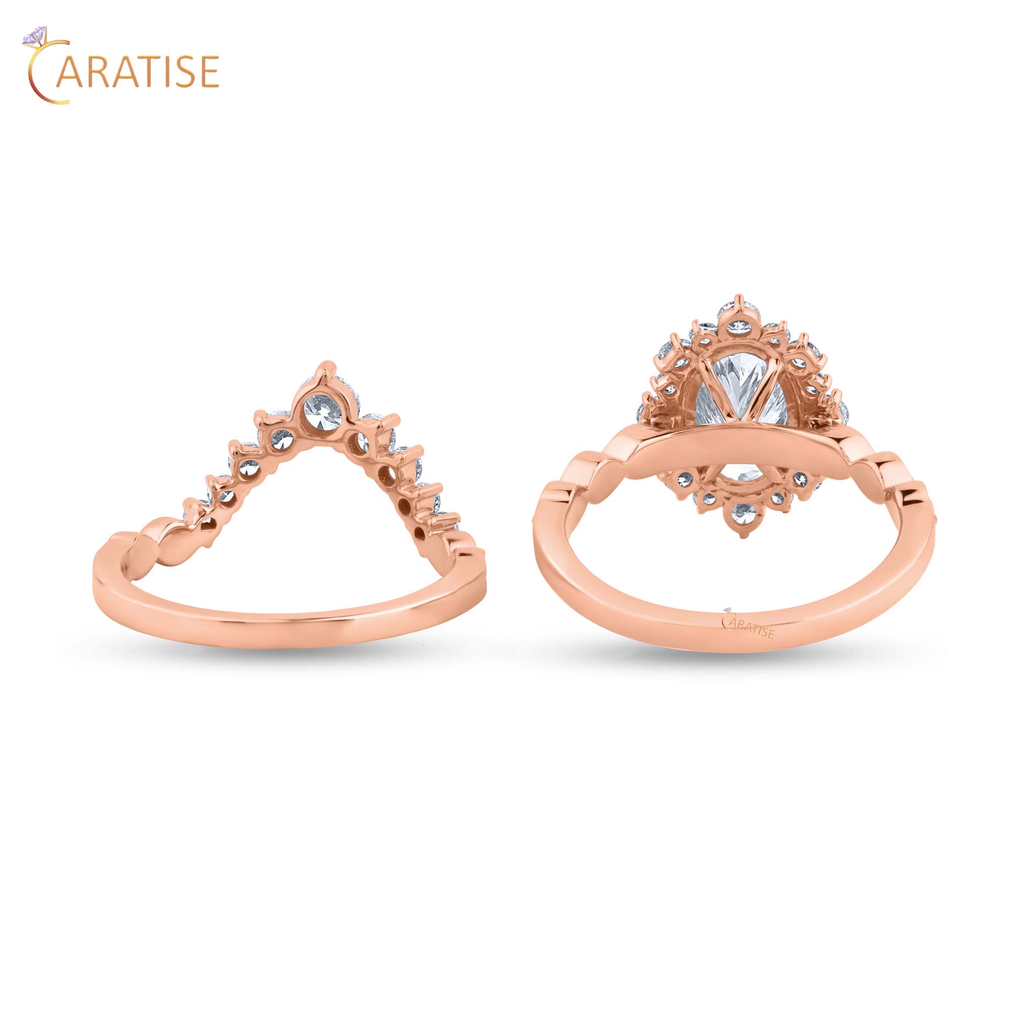 2.62 TDW Oval,Marquise & Round Women's Diamond Ring With Band