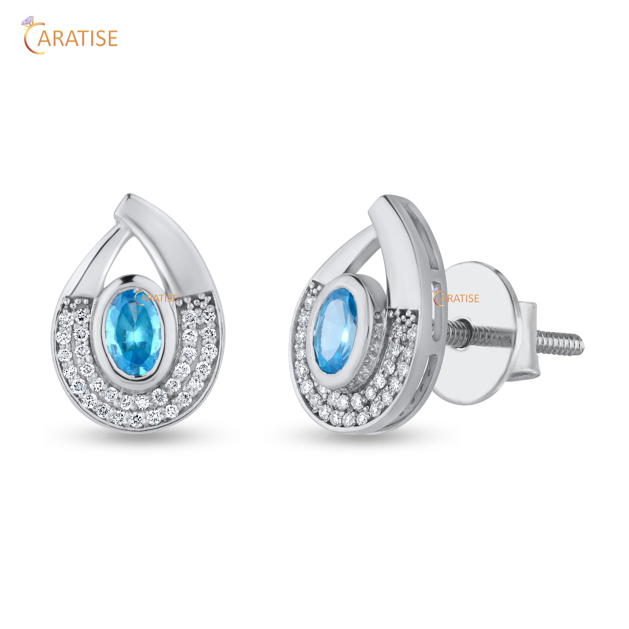 5.04 TDW B.G. Oval & Round Cut Diamond Women's Pendant & Earring Set 925 Silver