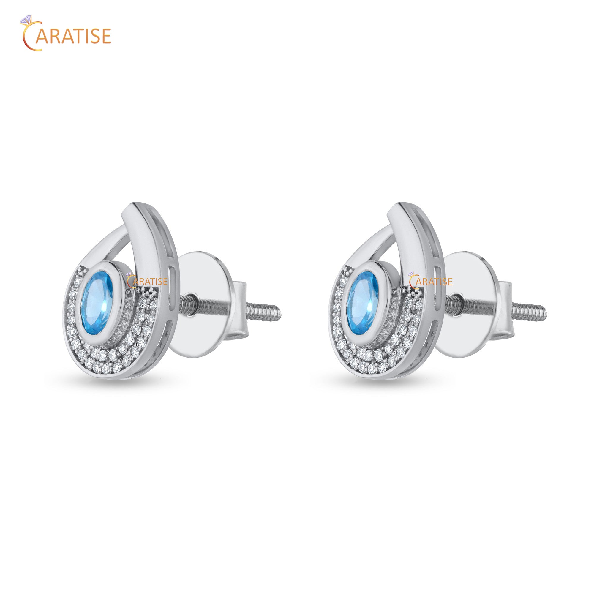 5.04 TDW B.G. Oval & Round Cut Diamond Women's Pendant & Earring Set 925 Silver