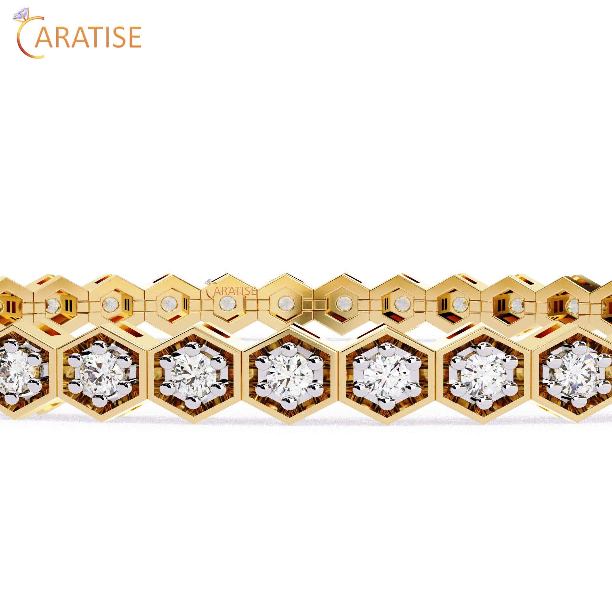 1.09 TDW Round Cut Diamond Women's Bangle Bracelet