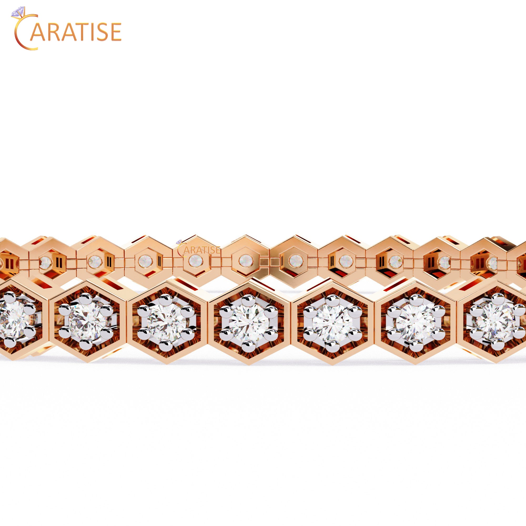 1.09 TDW Round Cut Diamond Women's Bangle Bracelet