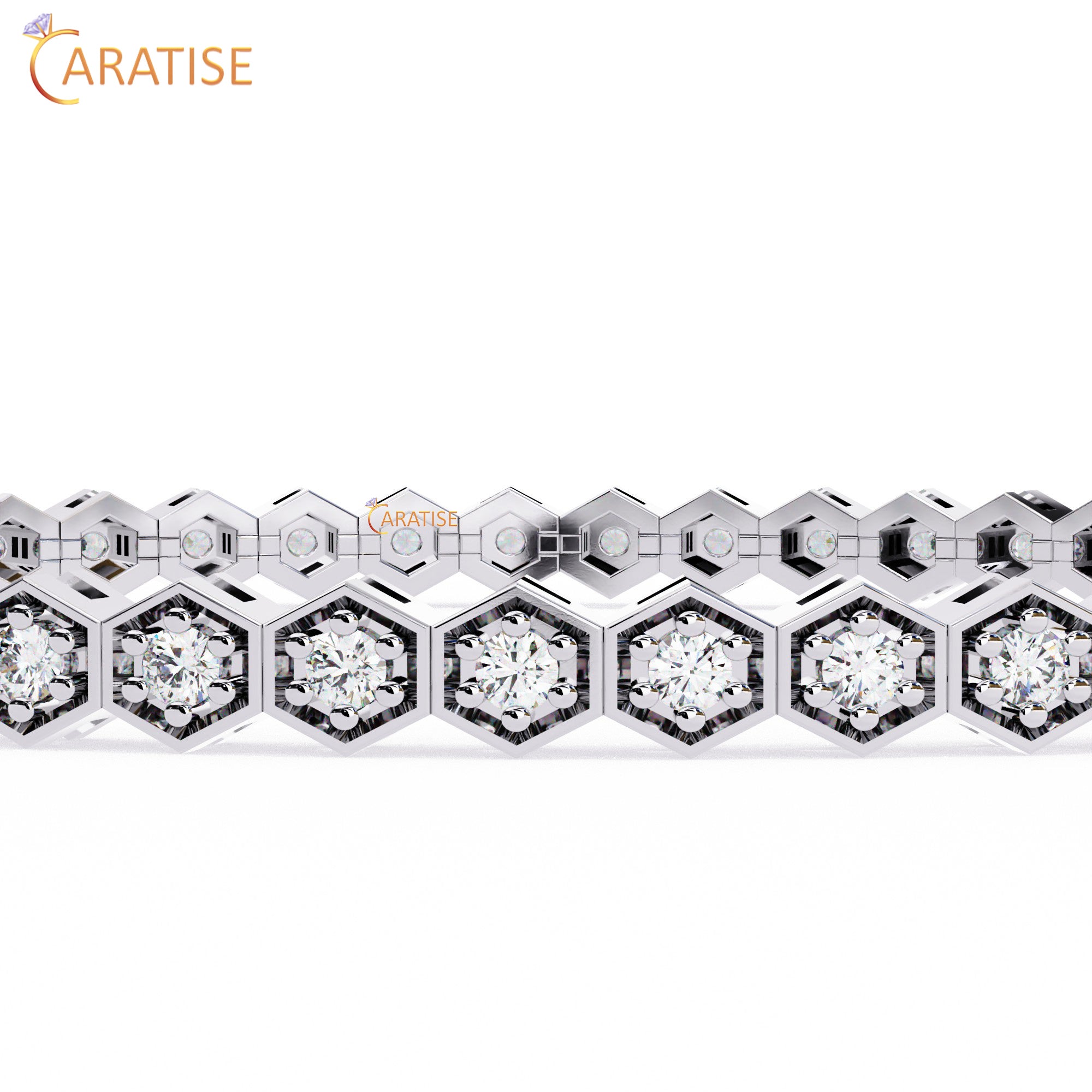 1.09 TDW Round Cut Diamond Women's Bangle Bracelet