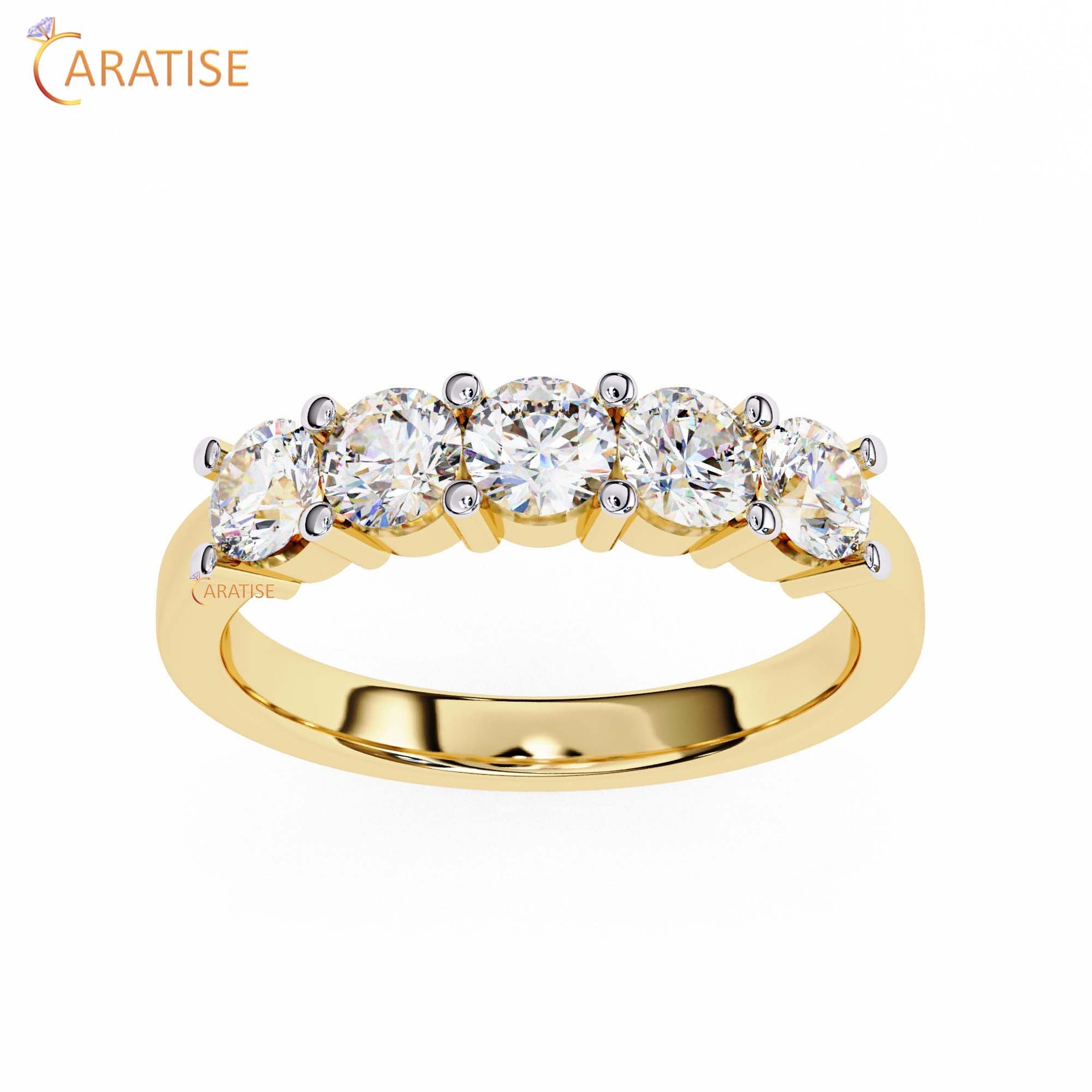 1.03 TDW Round Cut Diamond Women's Band