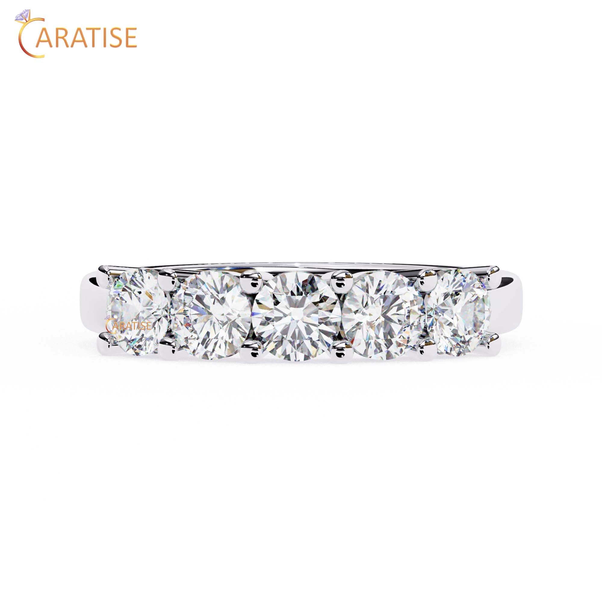 1.03 TDW Round Cut Diamond Women's Band