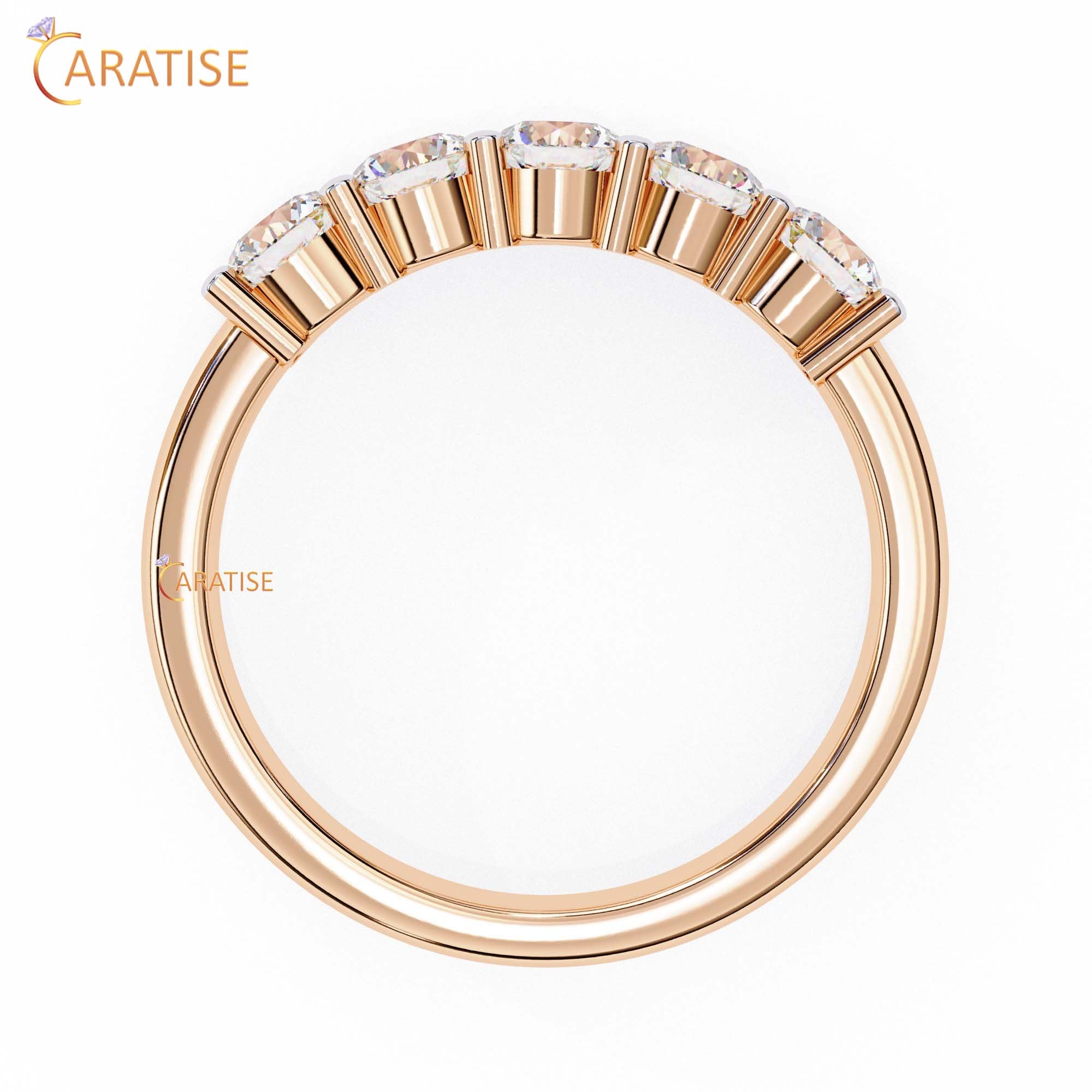 1.03 TDW Round Cut Diamond Women's Band