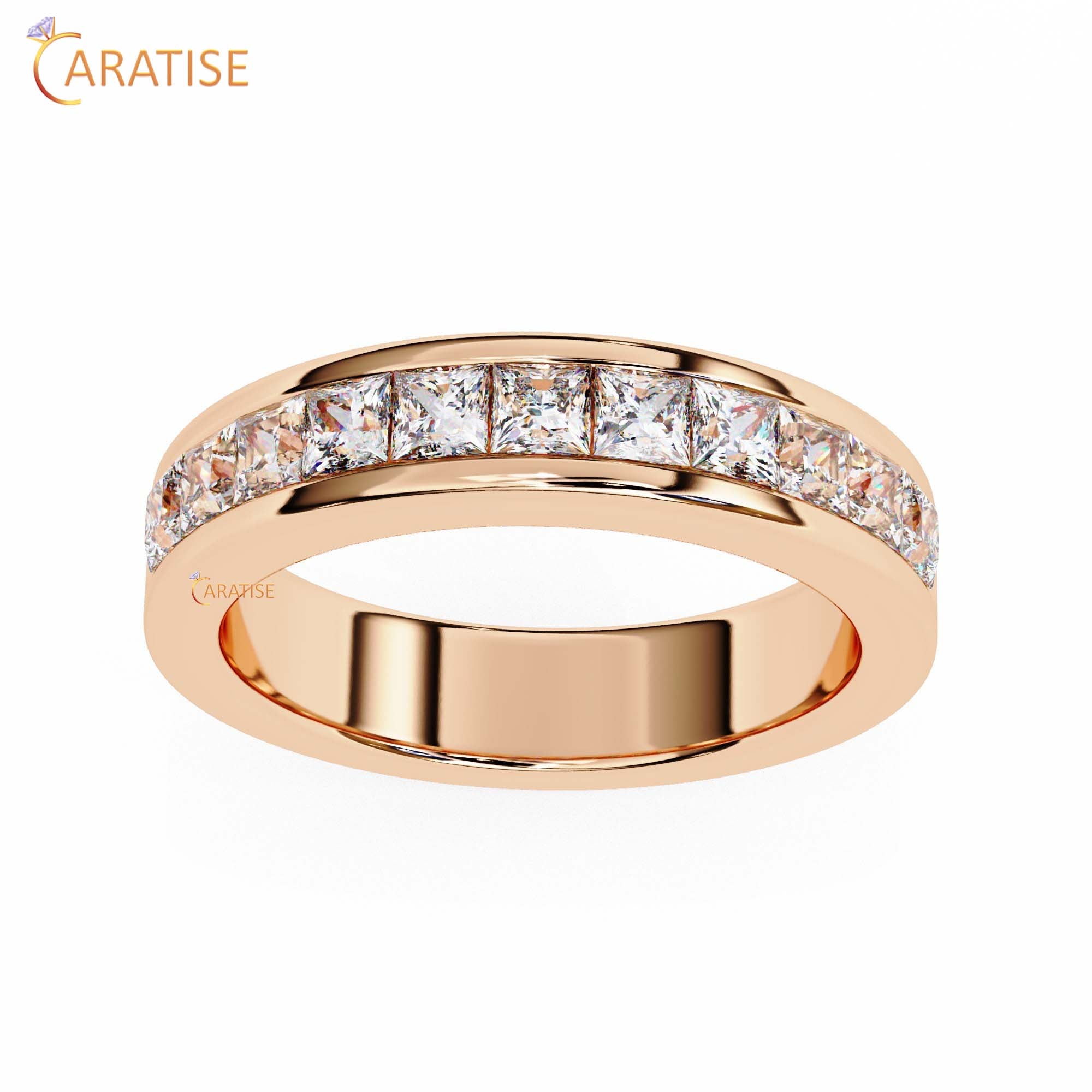 1.07 TDW Princess Cut Diamond Women's Band