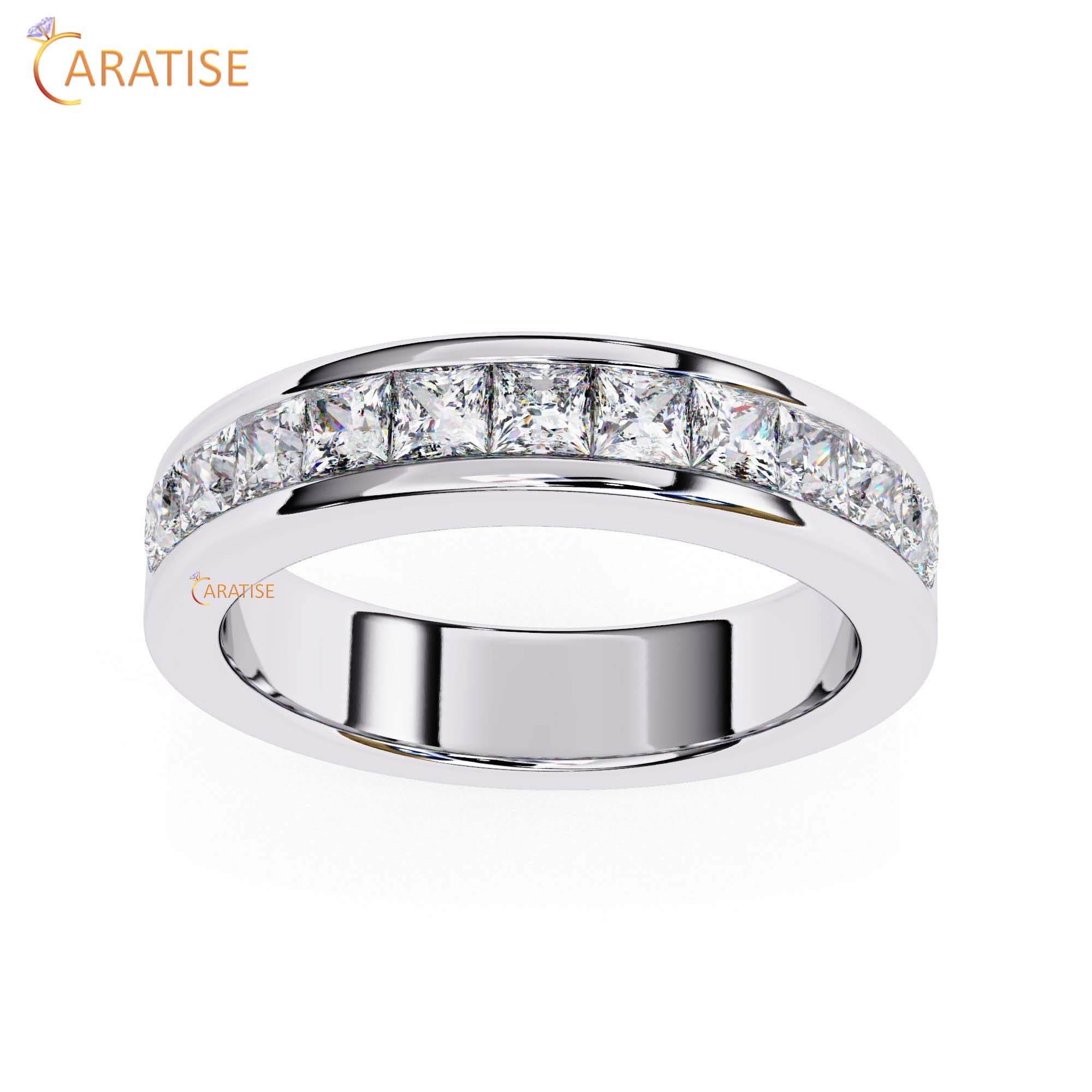 1.07 TDW Princess Cut Diamond Women's Band