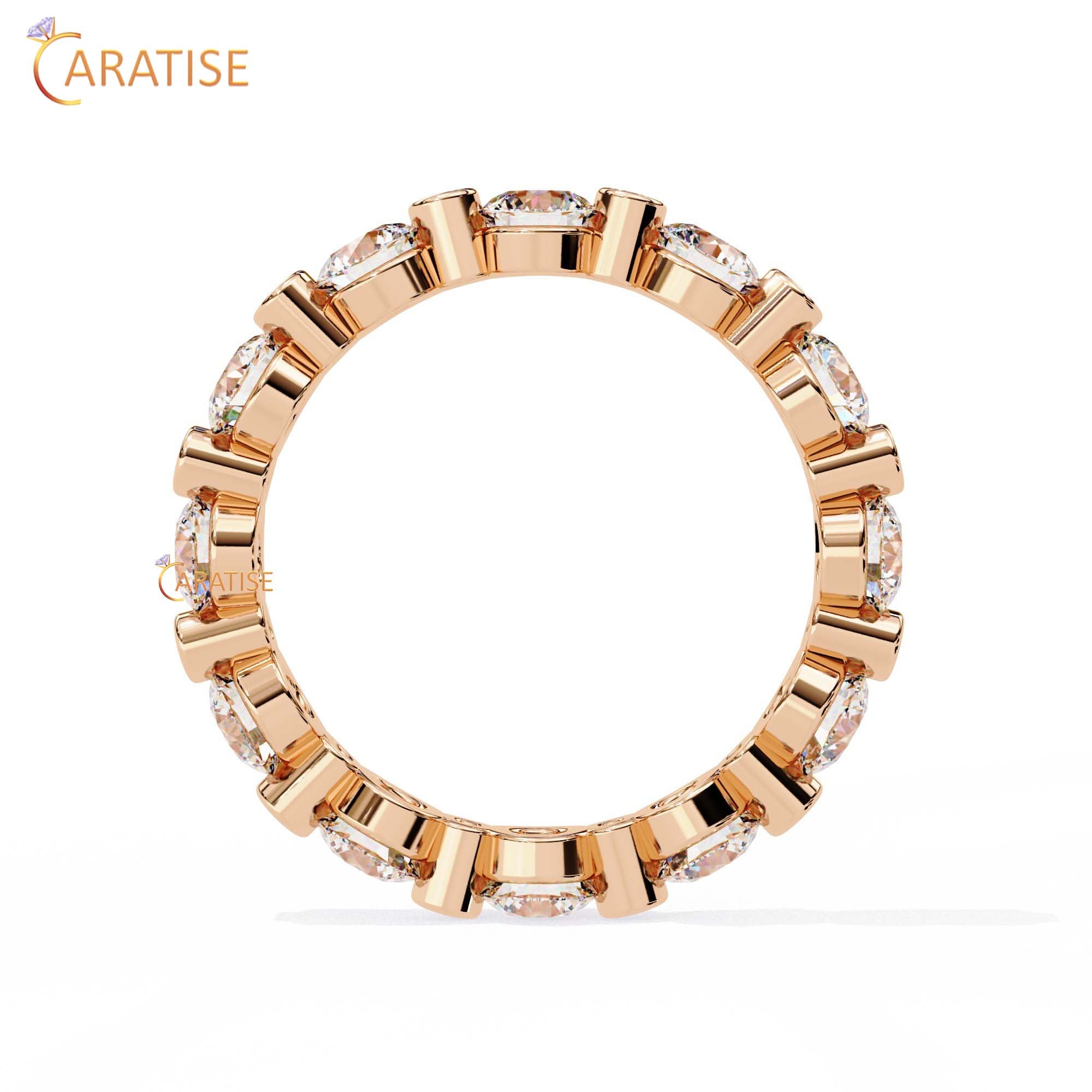 2.45 TDW Round Cut Diamond Women's Band