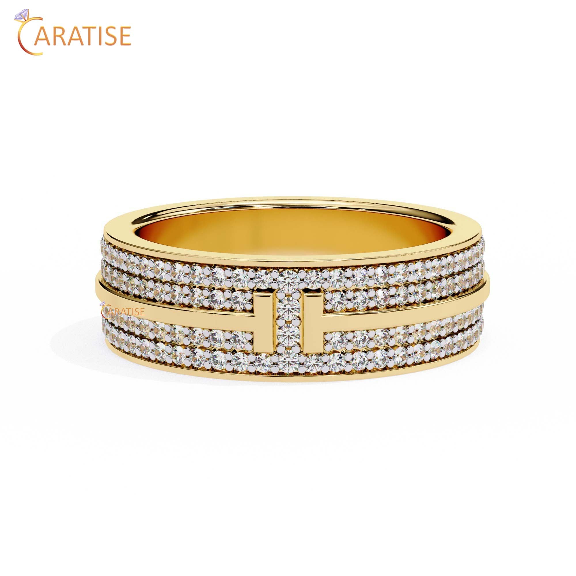 0.806 TDW Round Cut Diamond Women's Band