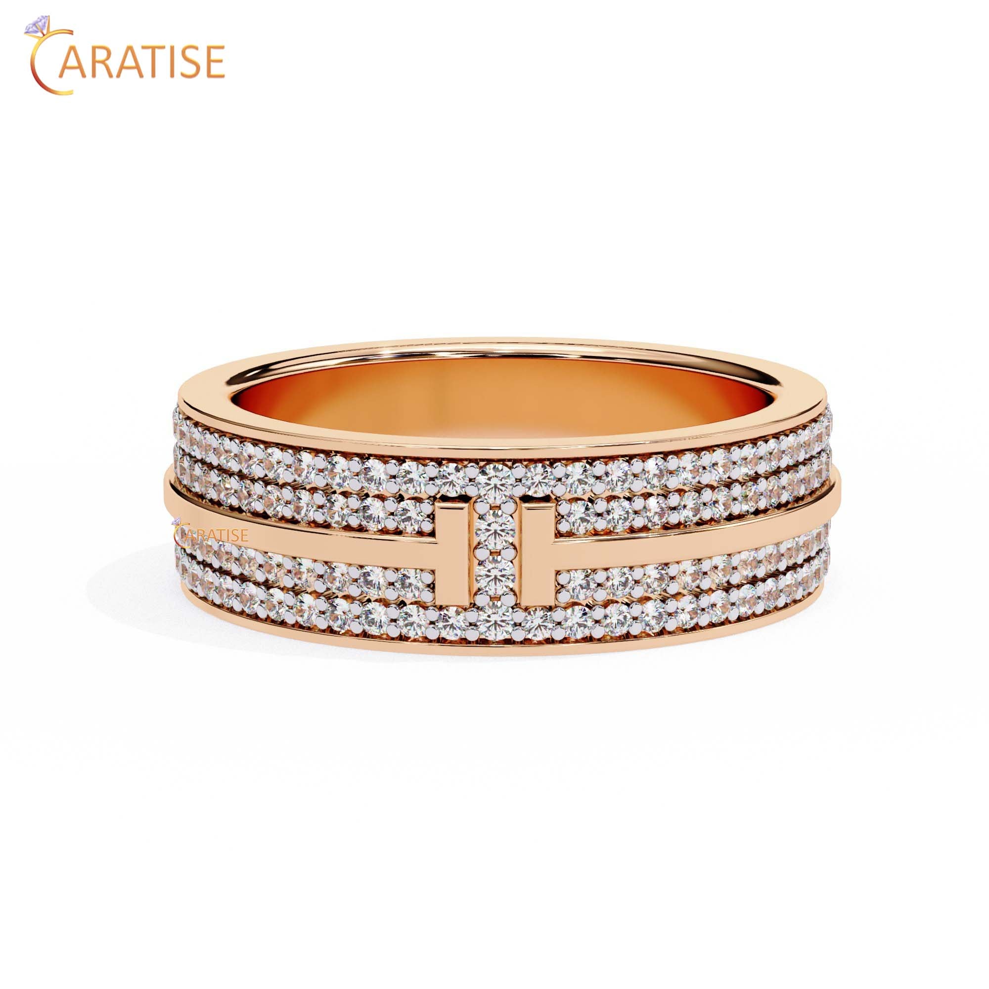 0.806 TDW Round Cut Diamond Women's Band