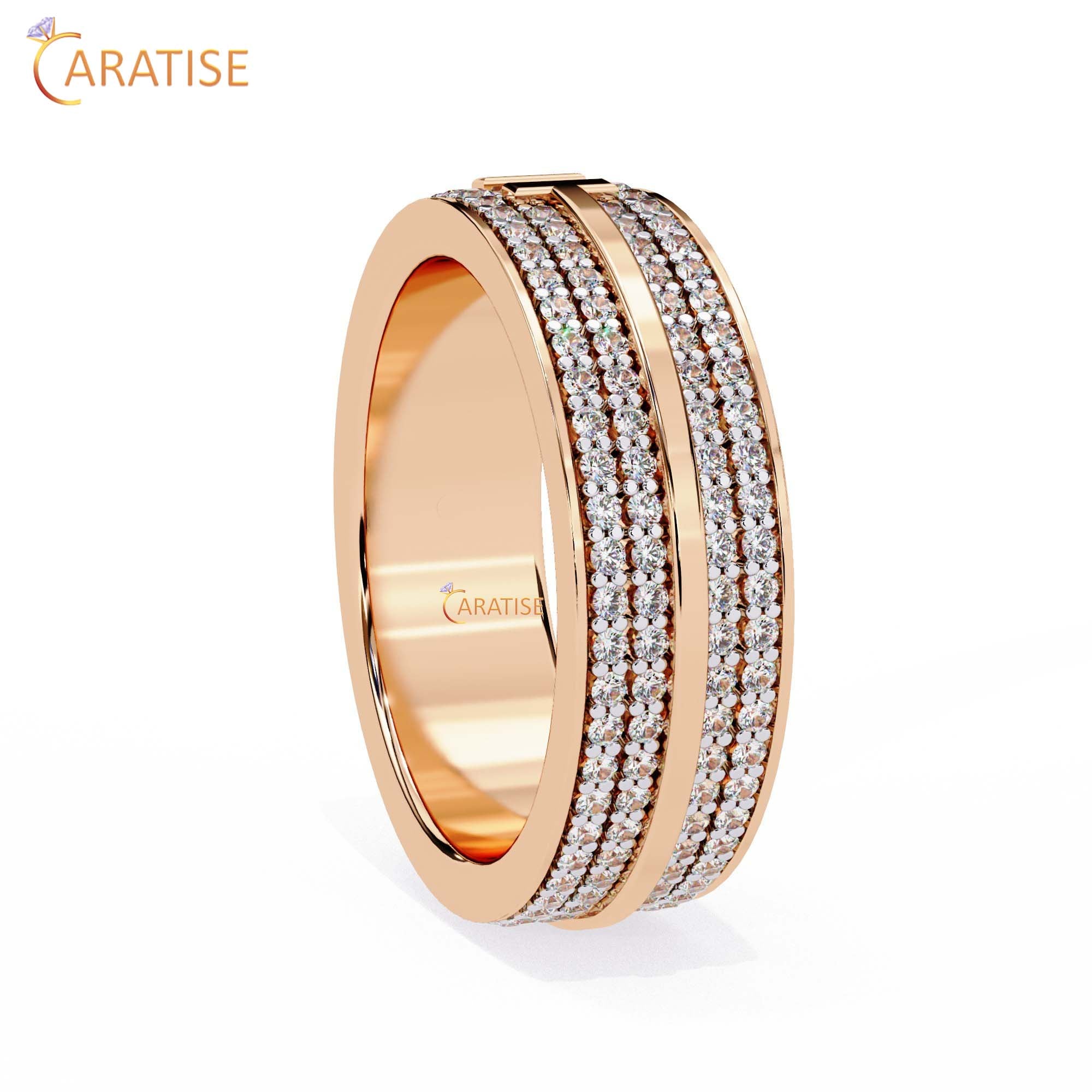 0.806 TDW Round Cut Diamond Women's Band