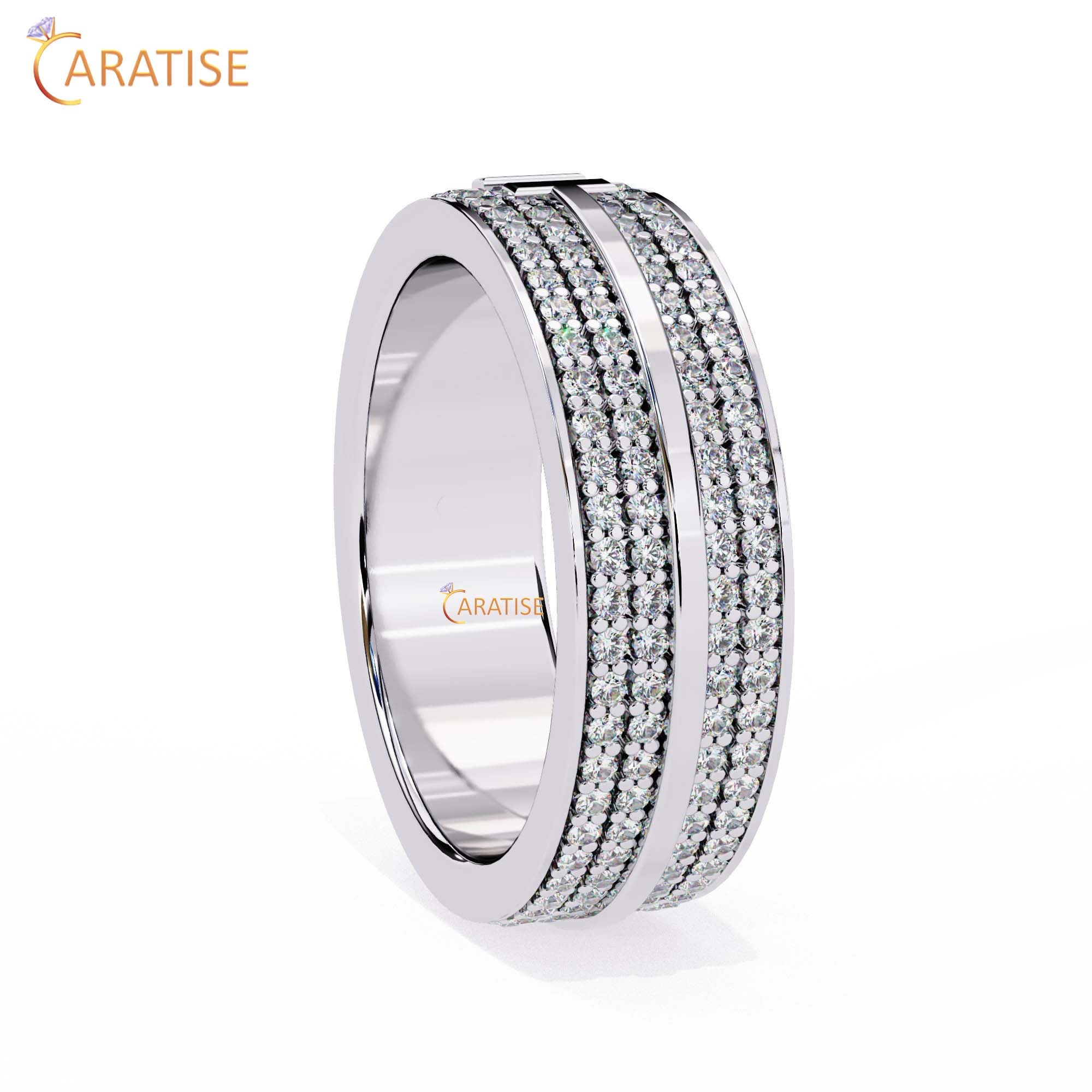 0.806 TDW Round Cut Diamond Women's Band