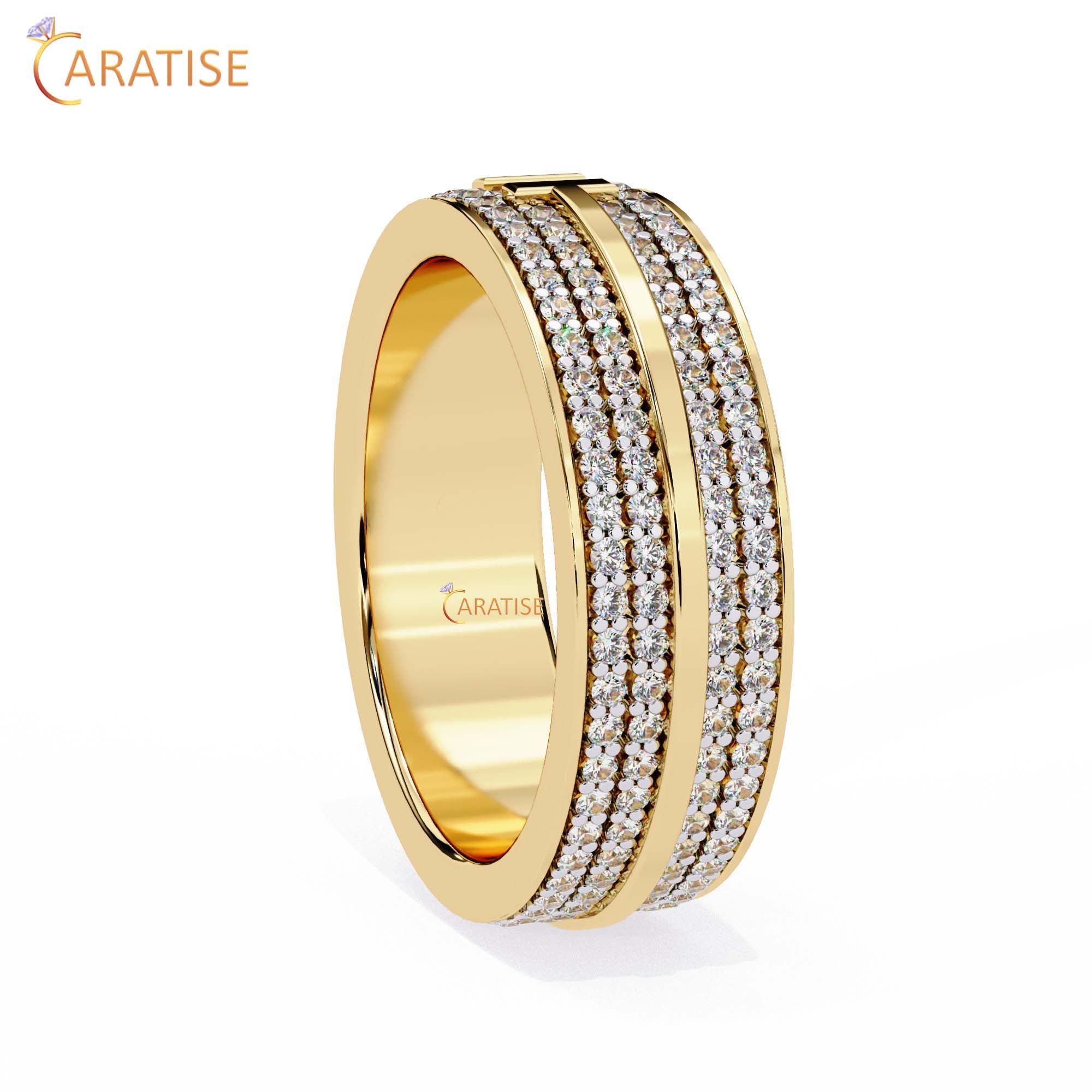 0.806 TDW Round Cut Diamond Women's Band