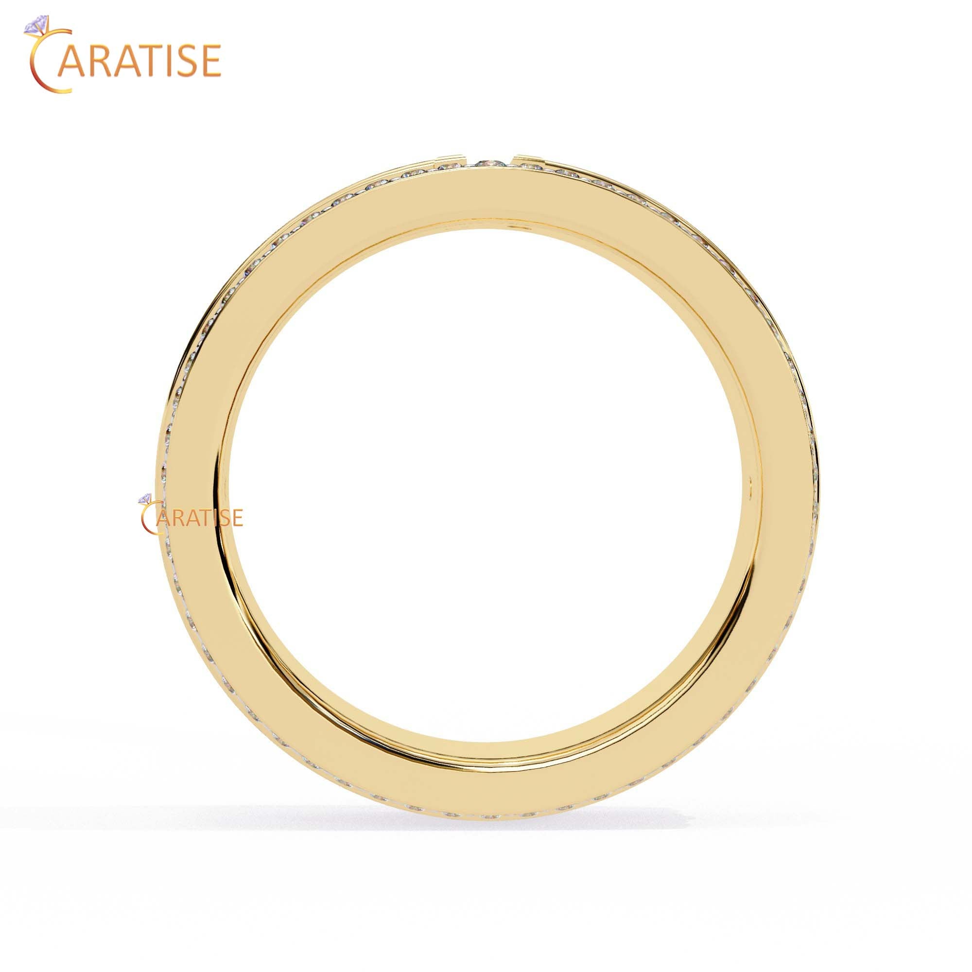 0.806 TDW Round Cut Diamond Women's Band