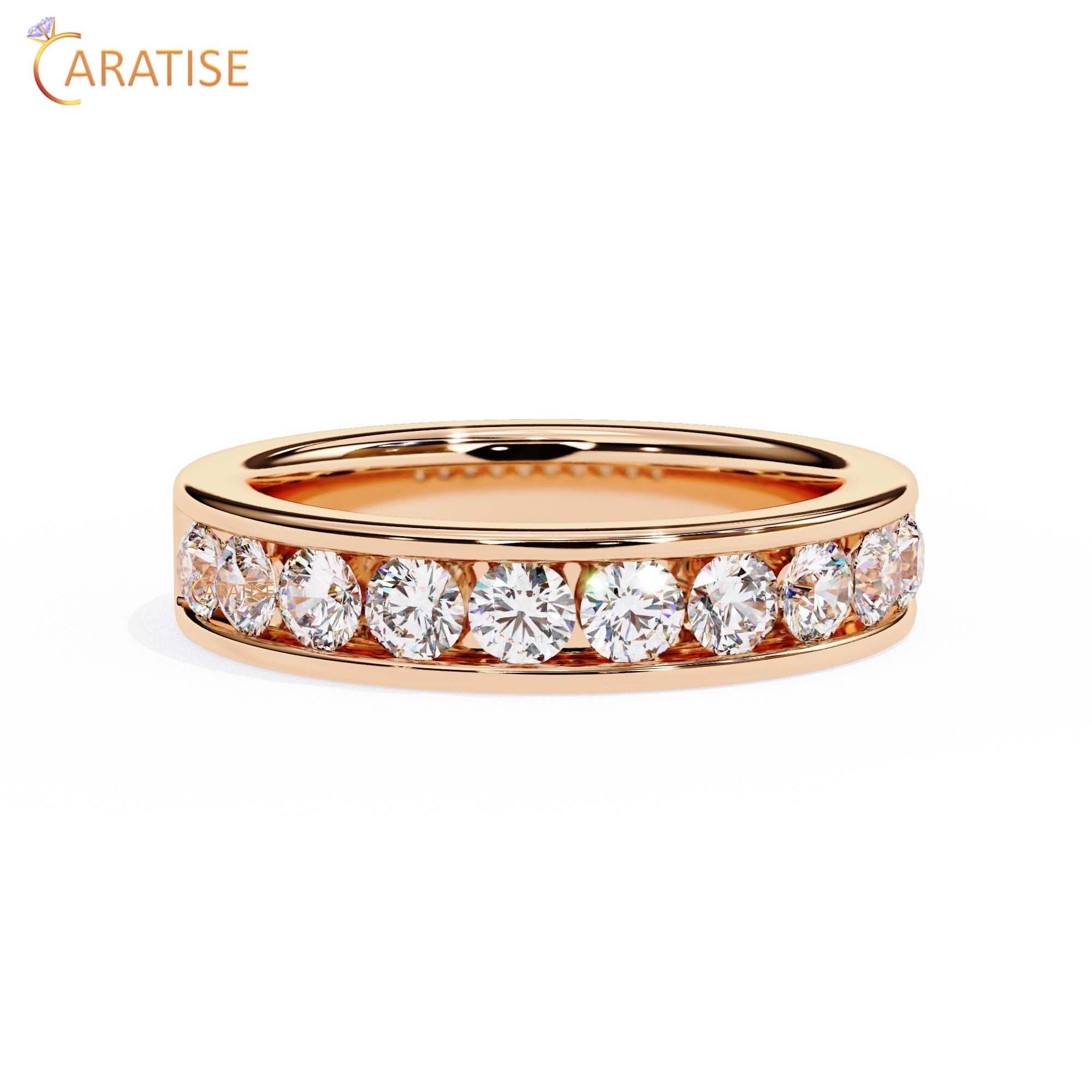 1.01 TDW Round Cut Diamond Women's Band