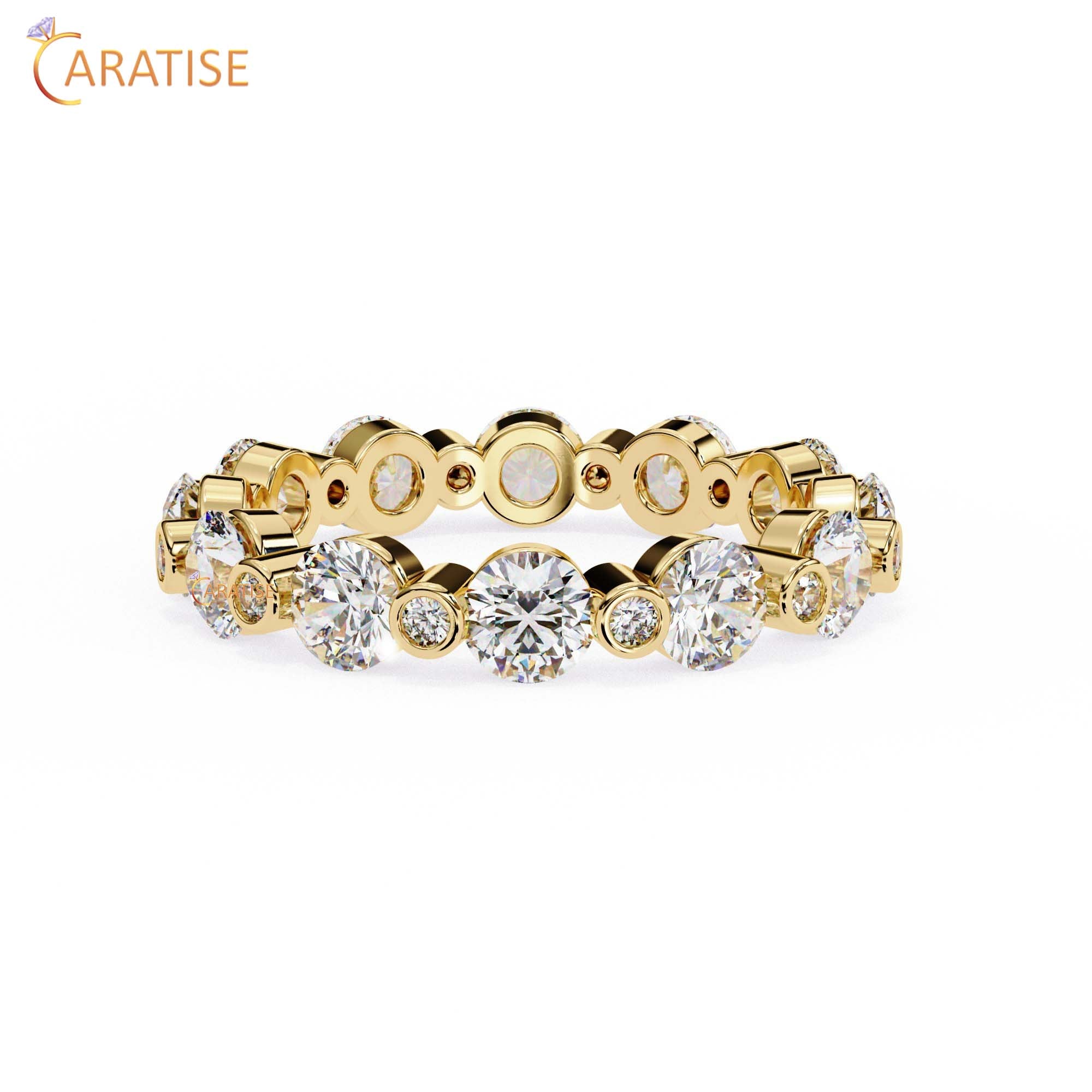 2.45 TDW Round Cut Diamond Women's Band