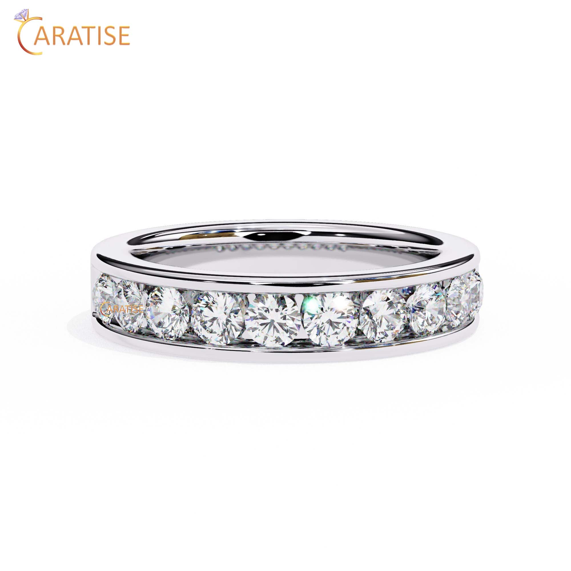 1.01 TDW Round Cut Diamond Women's Band