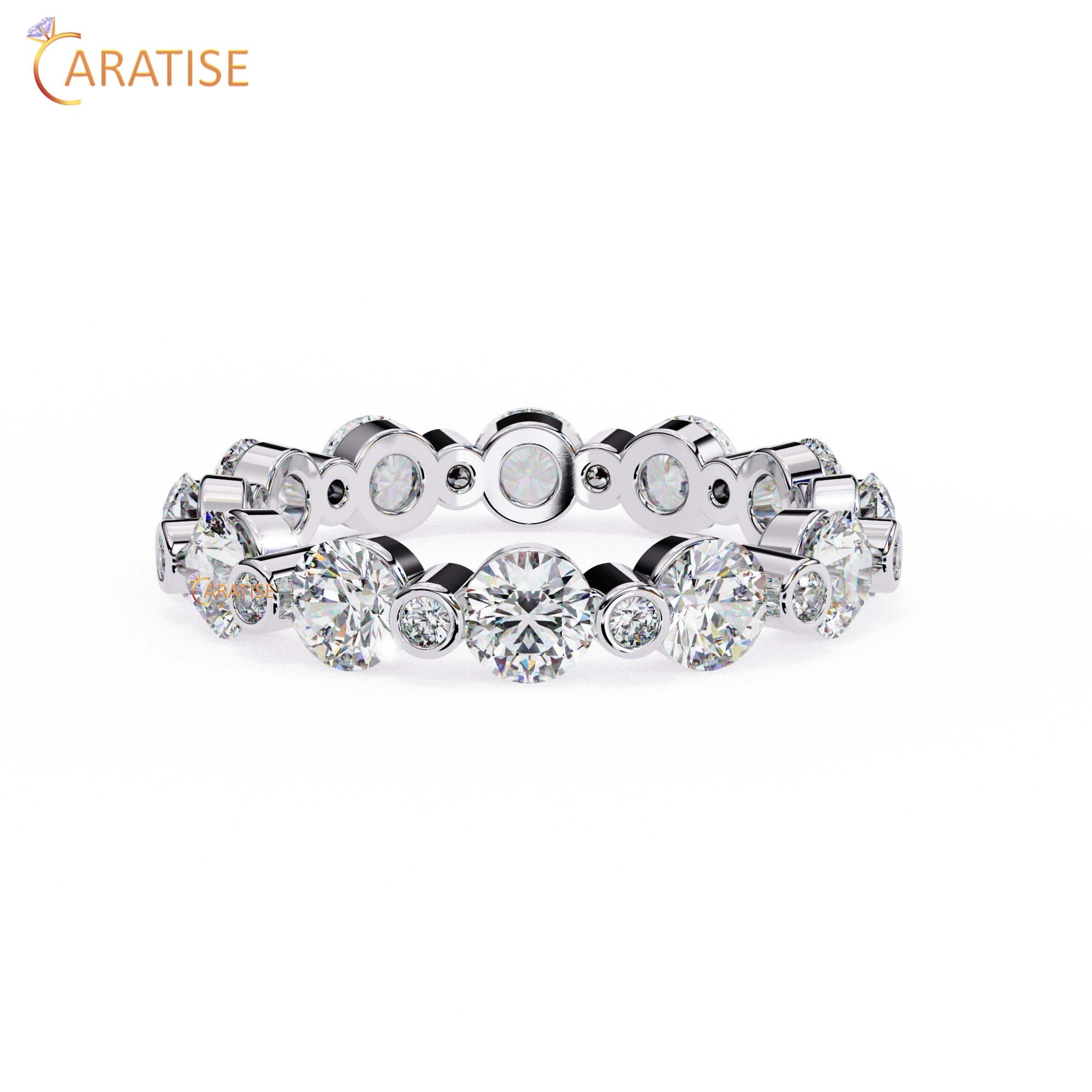 2.45 TDW Round Cut Diamond Women's Band