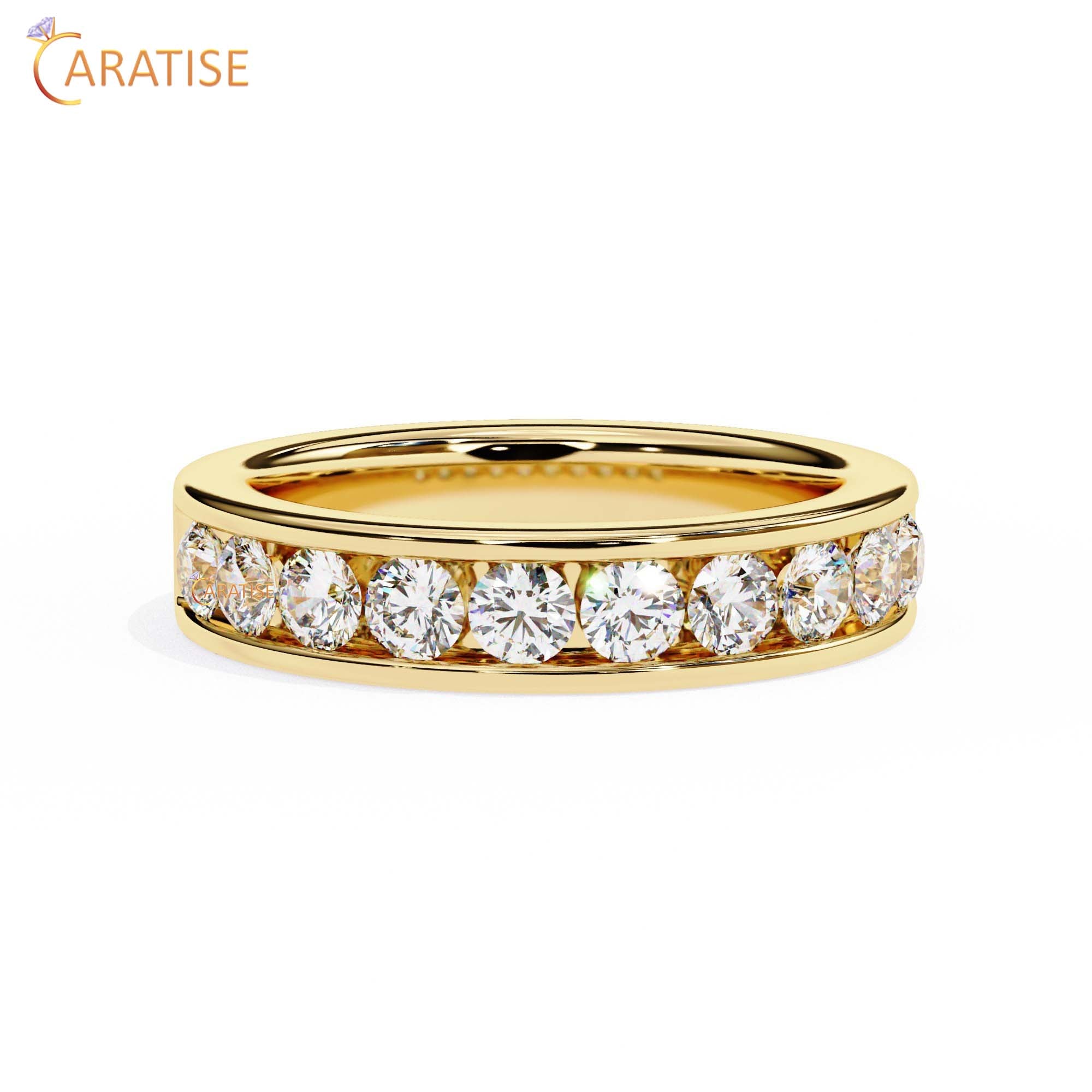 1.01 TDW Round Cut Diamond Women's Band