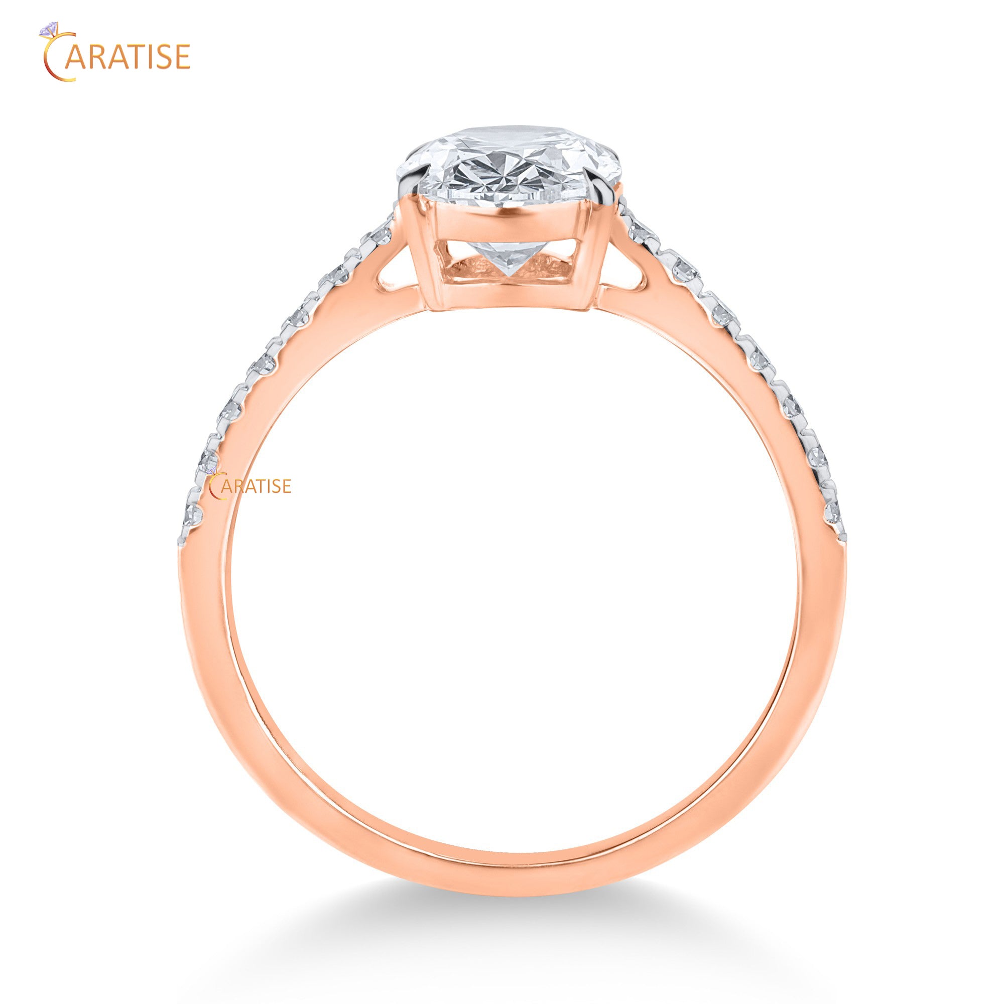 1.95 TDW Oval & Round Cut Diamond Women's Engagement Ring 925 Silver