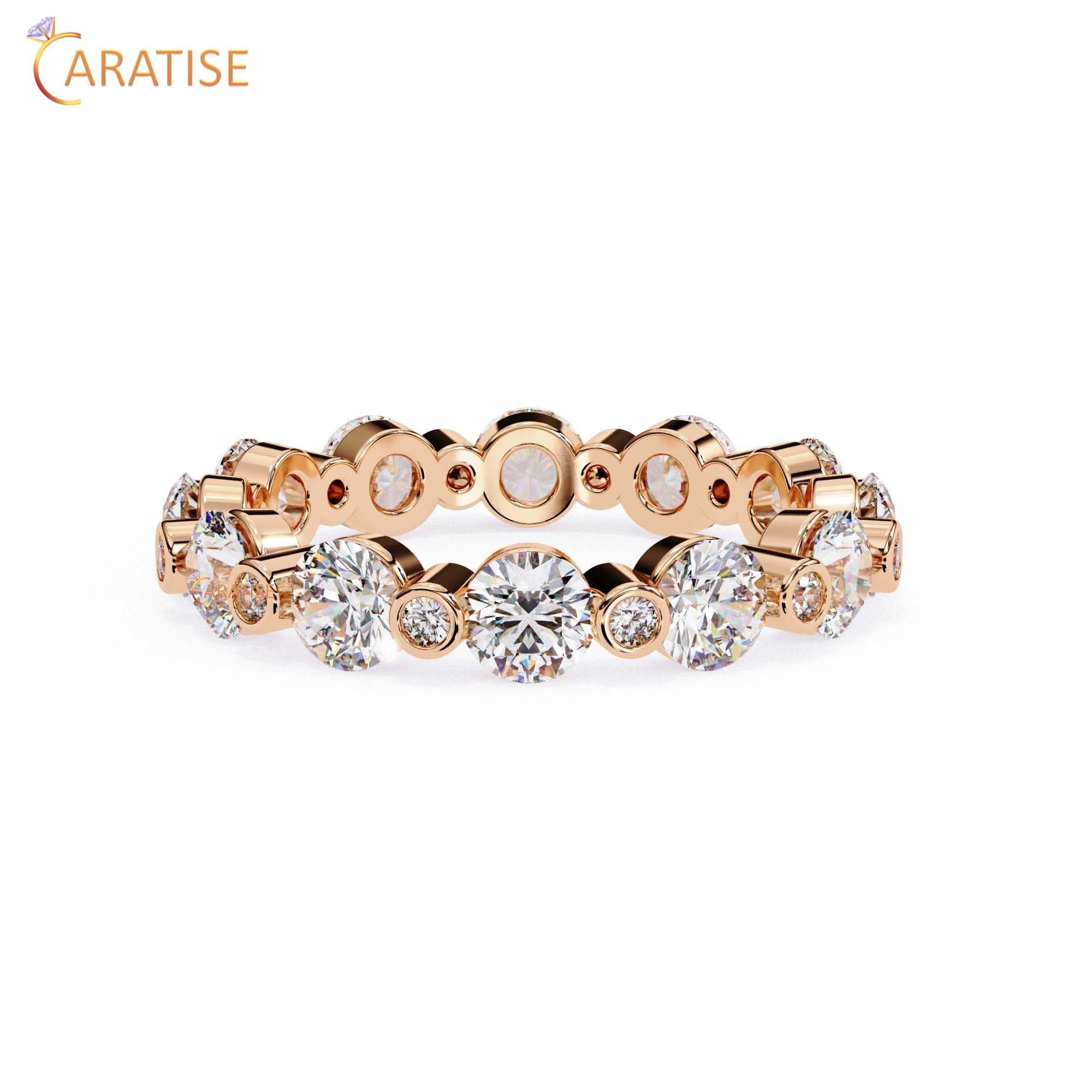 2.45 TDW Round Cut Diamond Women's Band