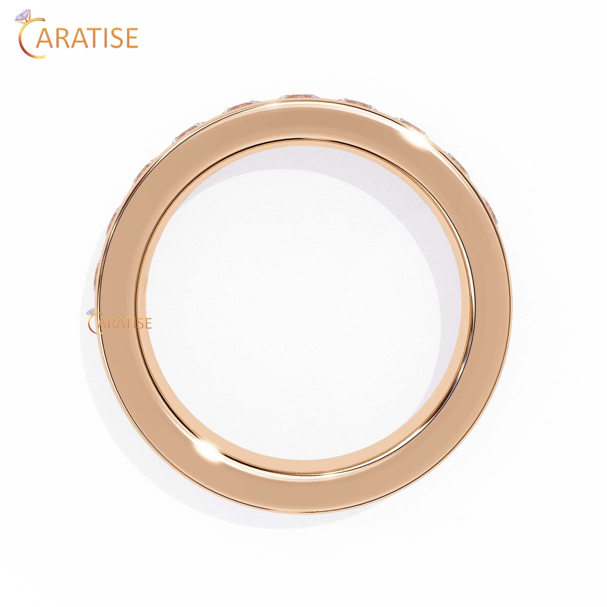 1.01 TDW Round Cut Diamond Women's Band