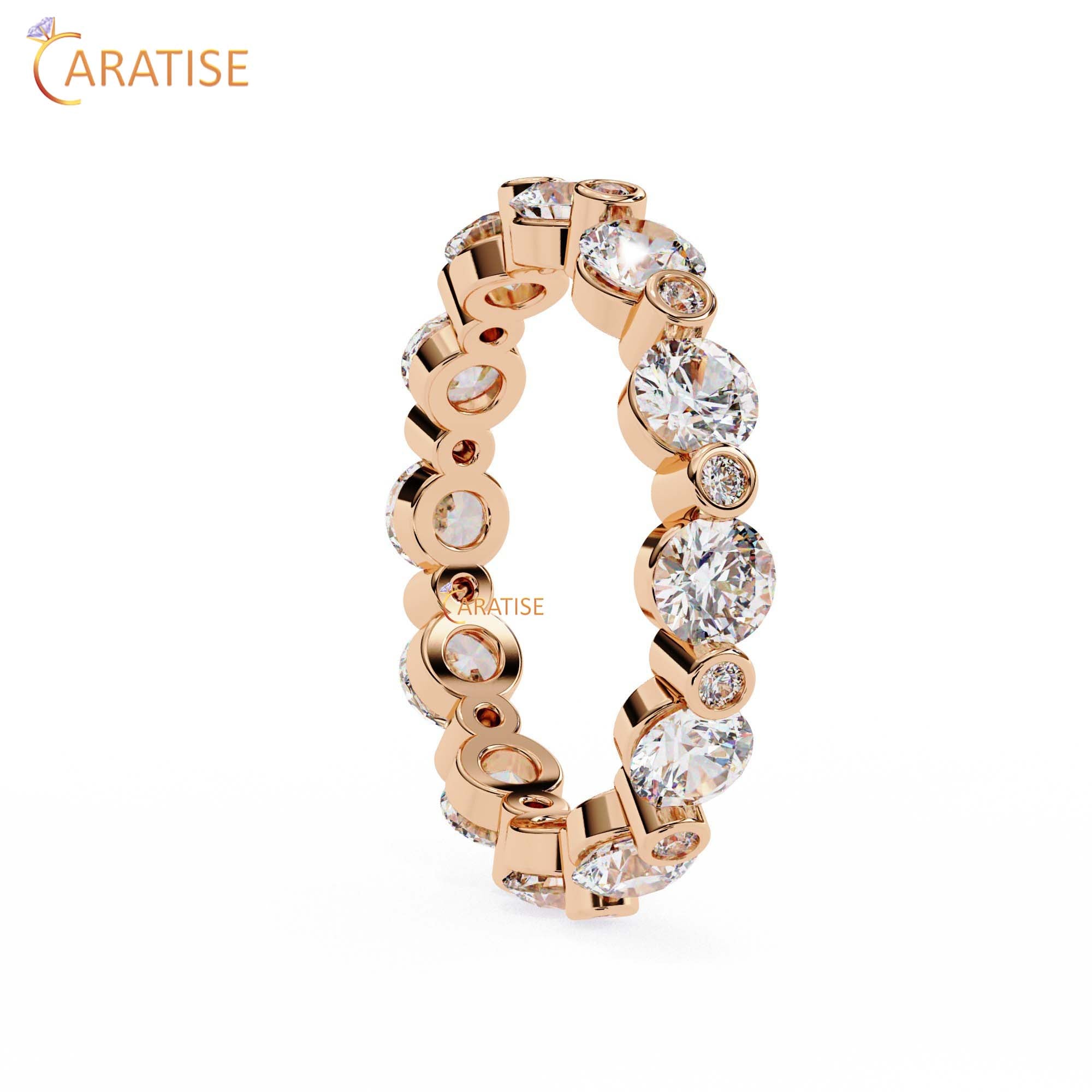 2.45 TDW Round Cut Diamond Women's Band