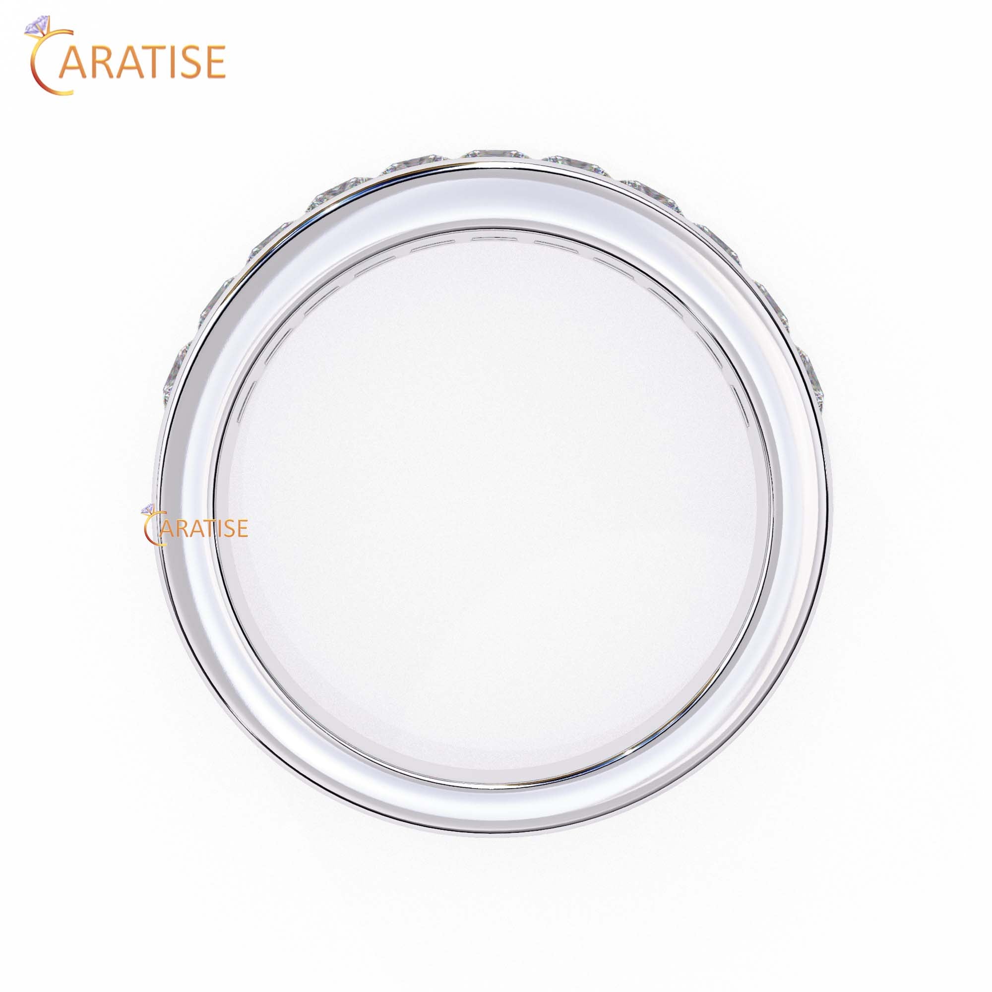 1.07 TDW Princess Cut Diamond Women's Band