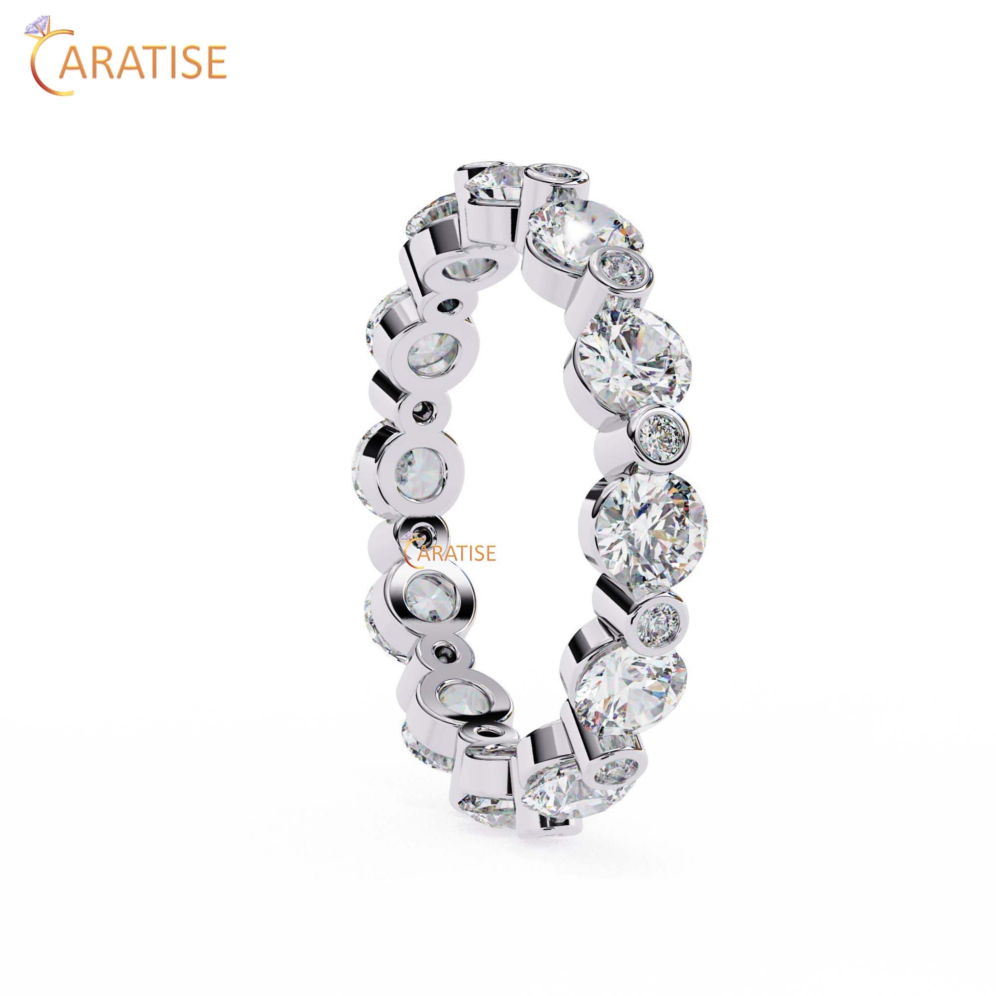 2.45 TDW Round Cut Diamond Women's Band