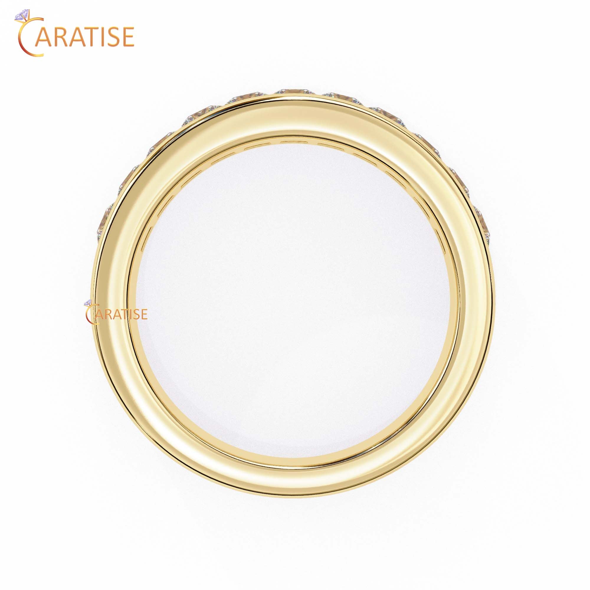 1.07 TDW Princess Cut Diamond Women's Band