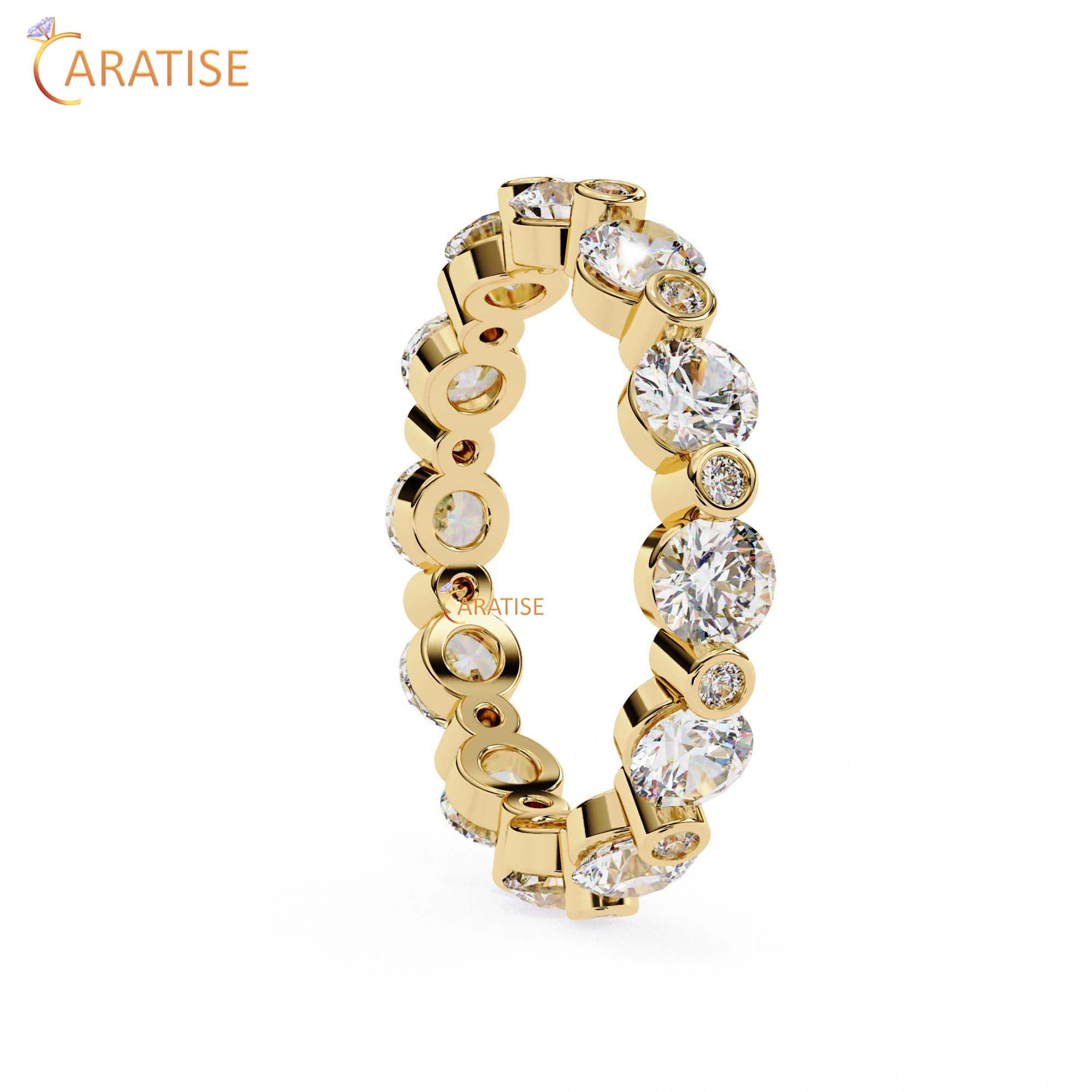 2.45 TDW Round Cut Diamond Women's Band