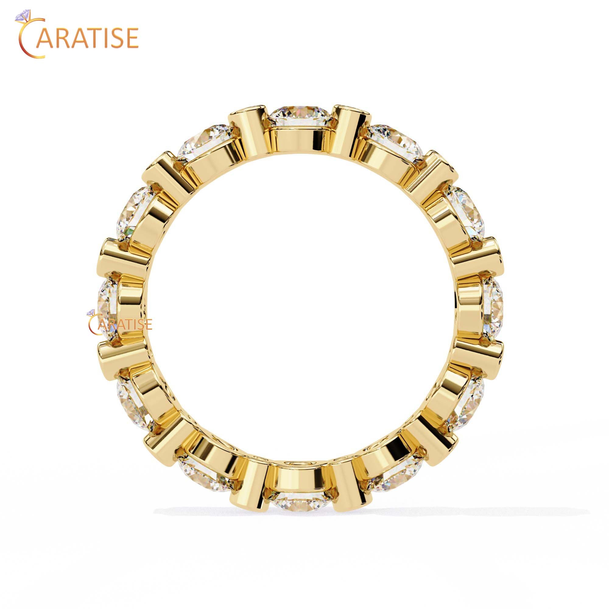 2.45 TDW Round Cut Diamond Women's Band