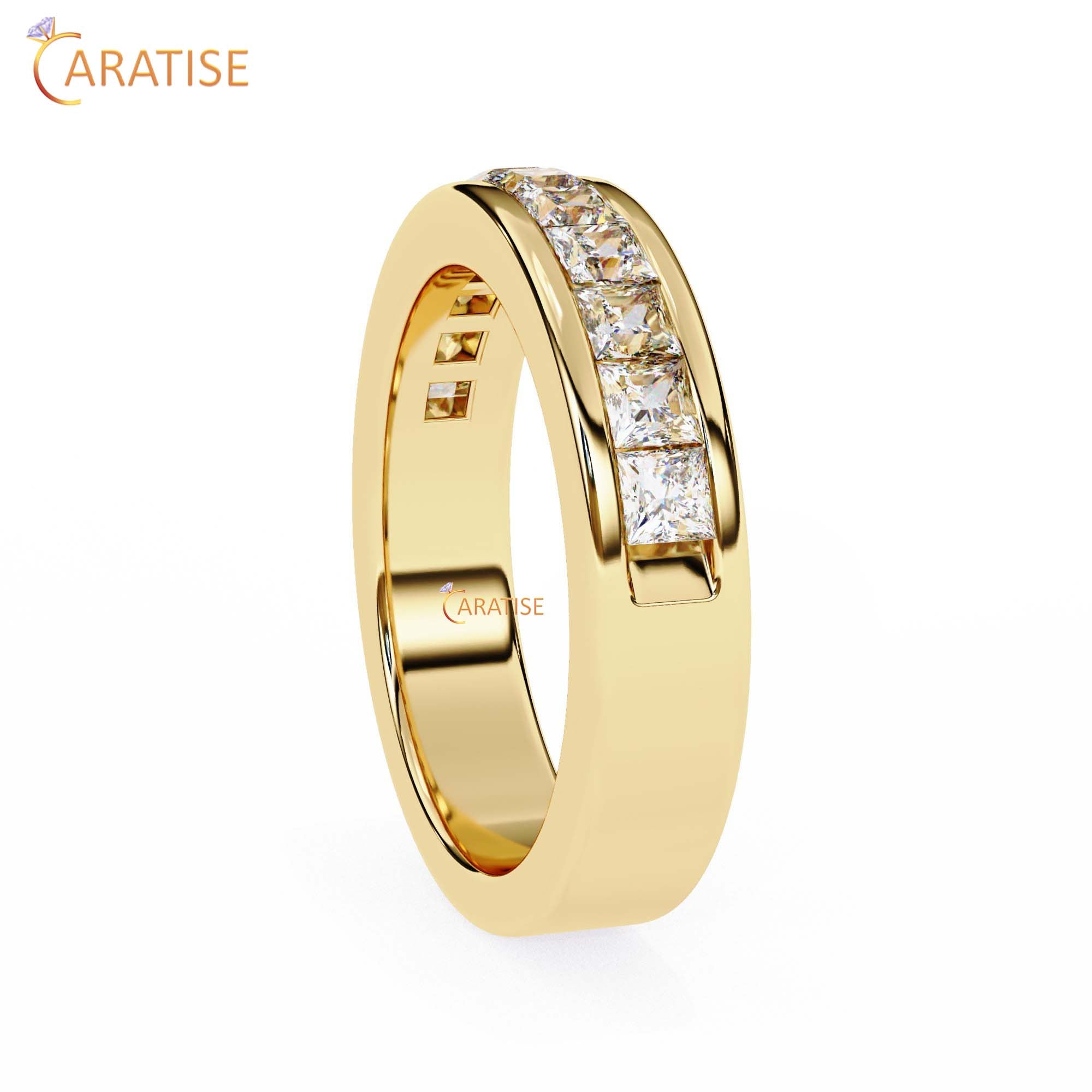 1.07 TDW Princess Cut Diamond Women's Band