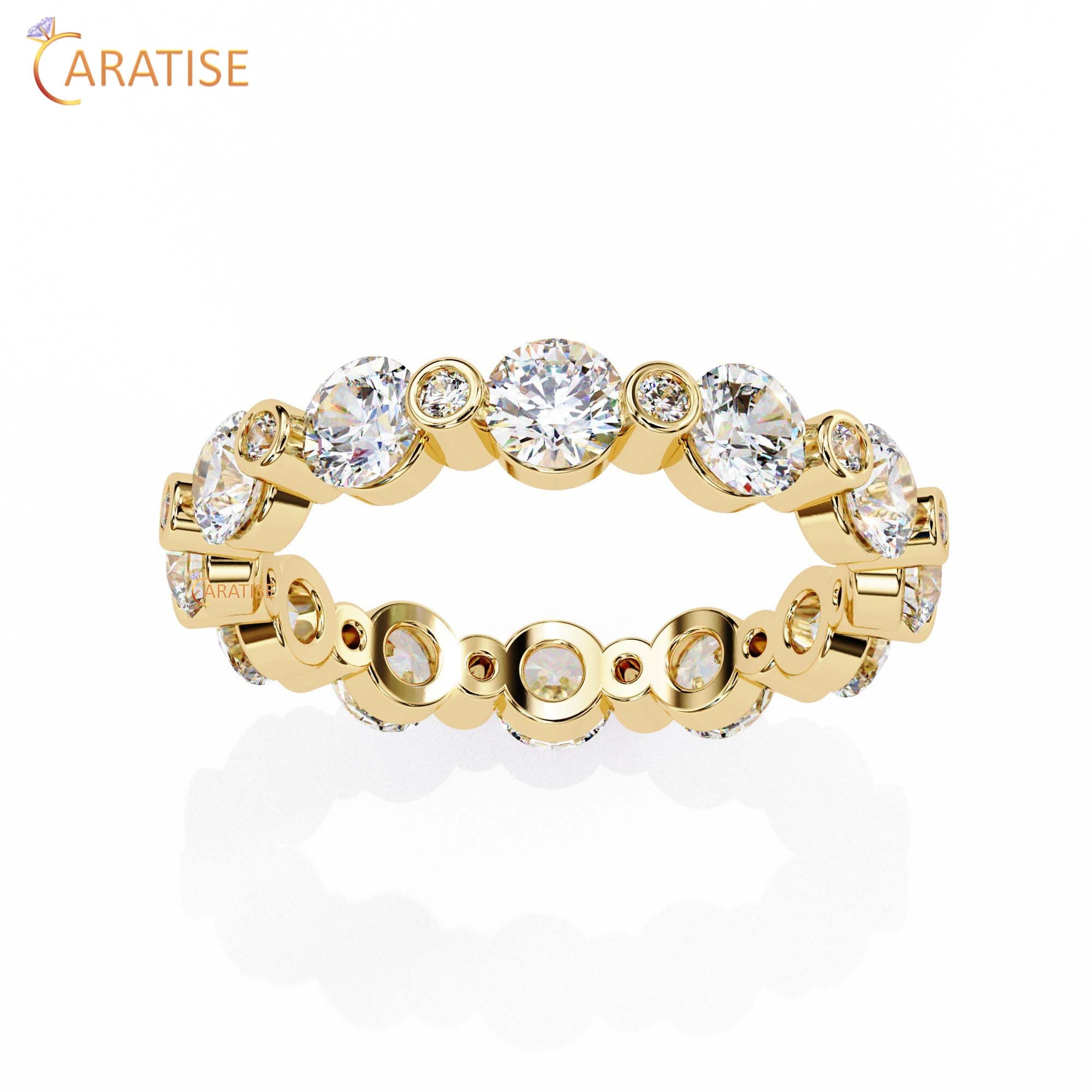 2.45 TDW Round Cut Diamond Women's Band