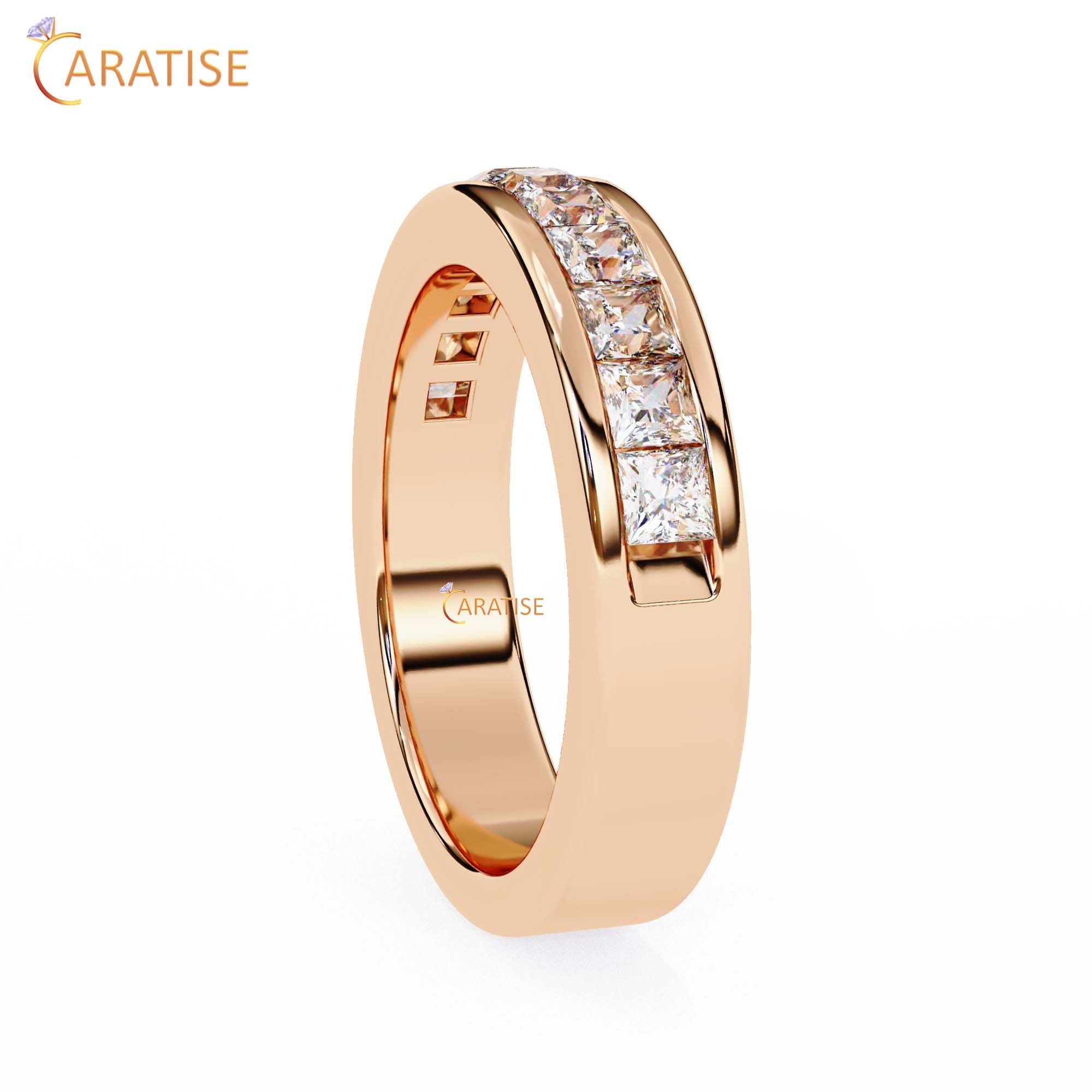 1.07 TDW Princess Cut Diamond Women's Band