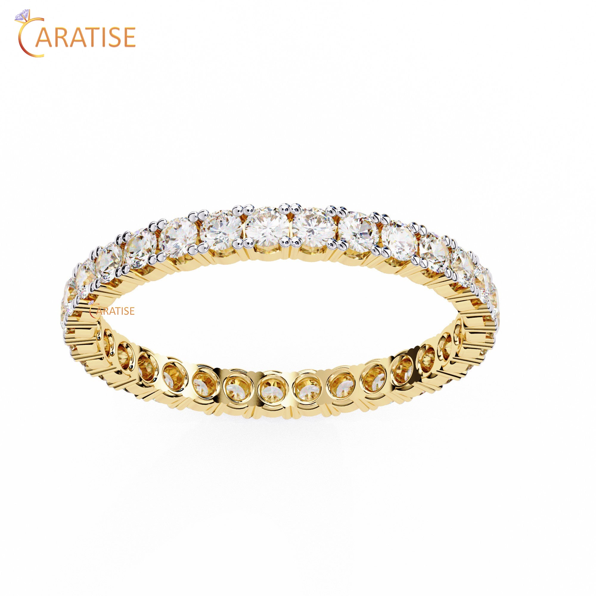 0.93 TDW Round Cut Diamond Women's Eternity Band