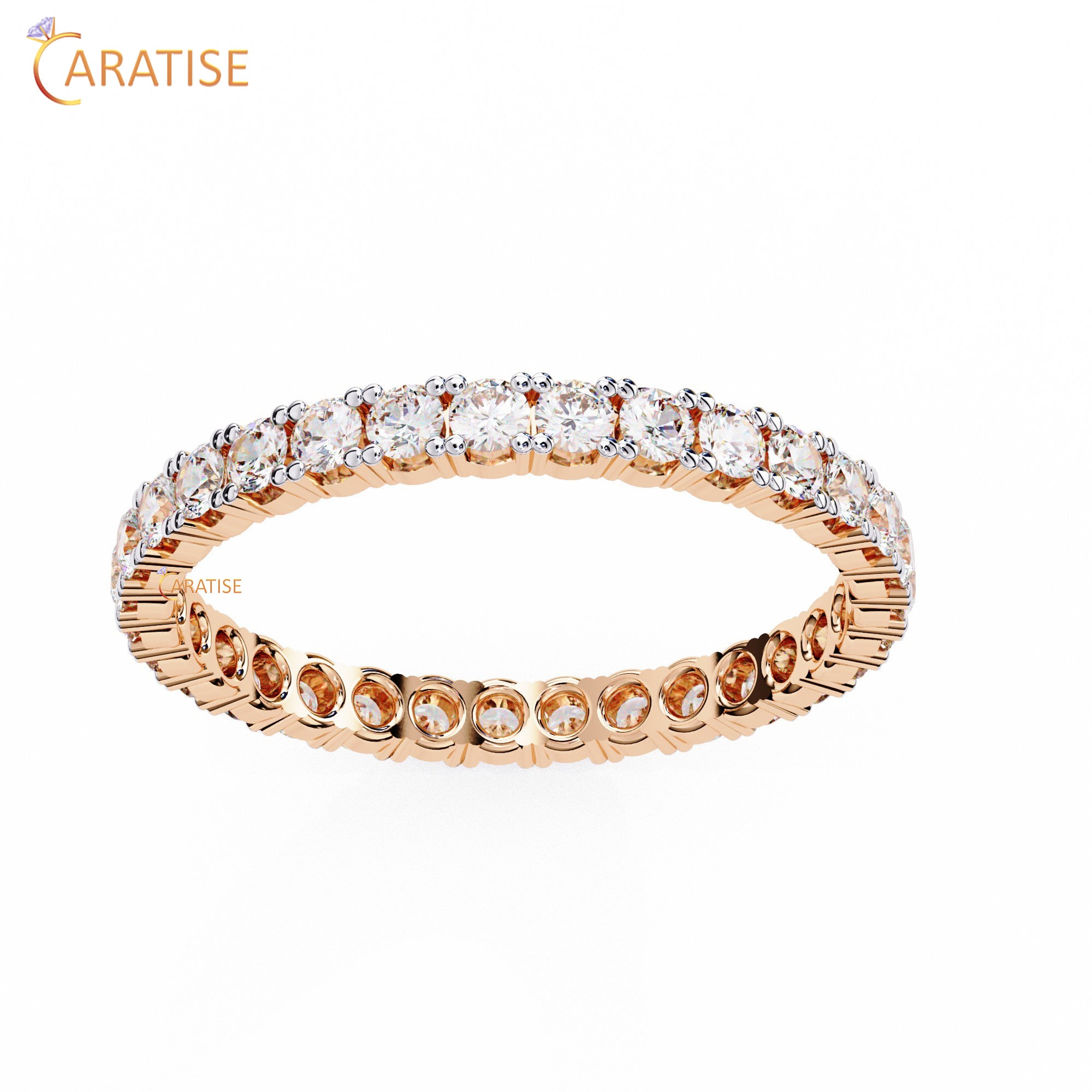 0.93 TDW Round Cut Diamond Women's Eternity Band