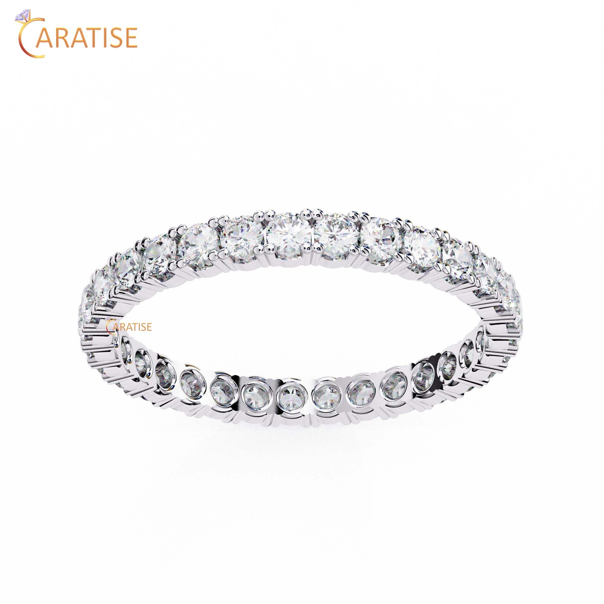 0.93 TDW Round Cut Diamond Women's Eternity Band
