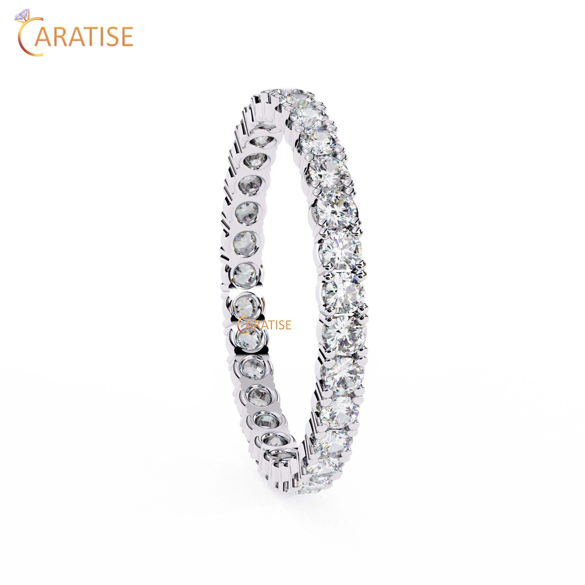 0.93 TDW Round Cut Diamond Women's Eternity Band